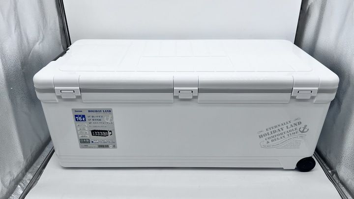 開封済・未使用品】伸和 ホリデーランドクーラー 76H ホワイト 76L