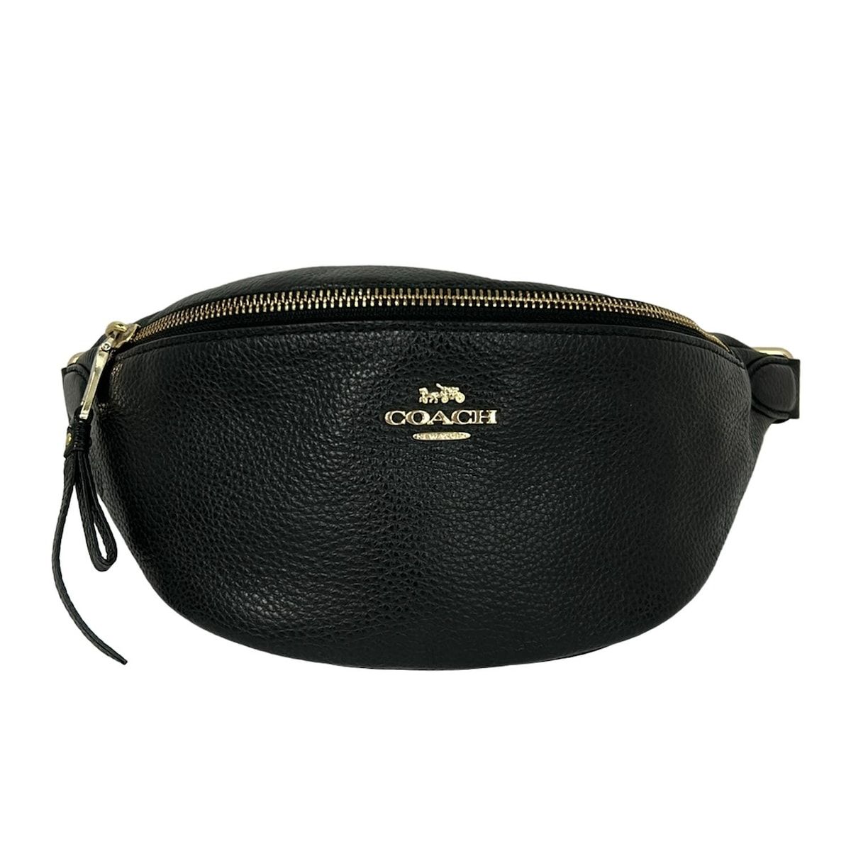 COACH(コーチ) ウエストポーチ - F48738 黒 レザー - メルカリ