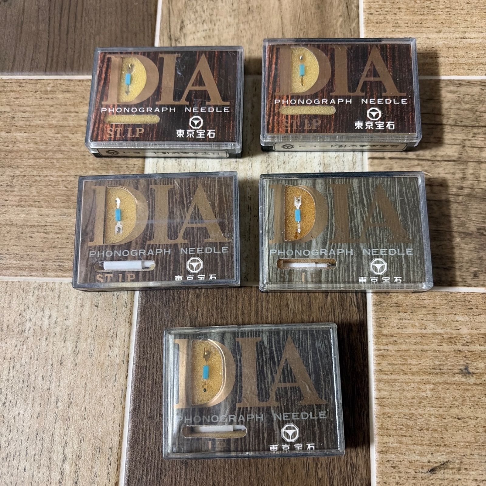 未開封 東京宝石 DIA PHONOGRAPH NEEDLE レコード針 5個セット 交換針 