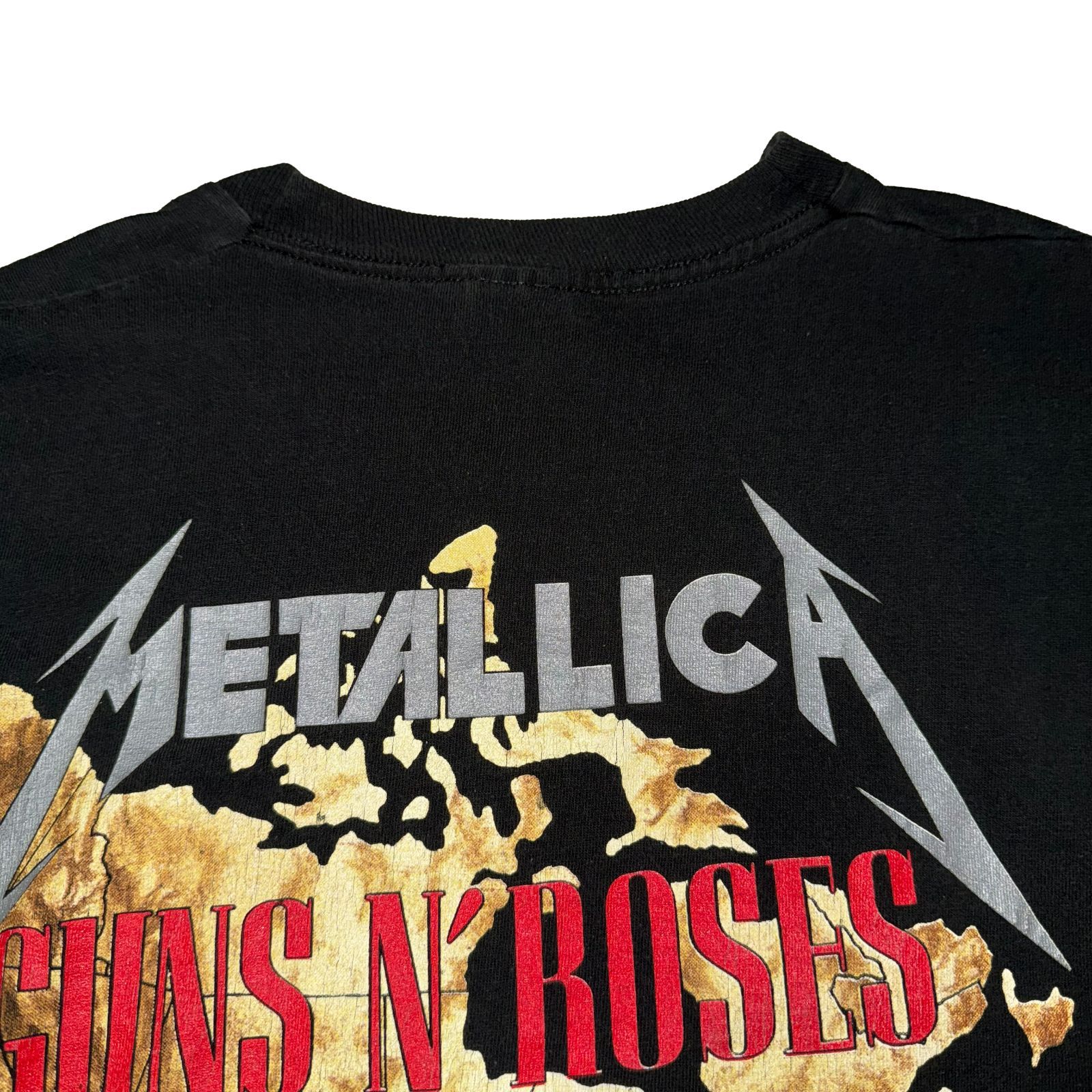 90s METALLICA&GUNS N ROSES 1992 TOUR tee Tシャツ バンドT ロックT 