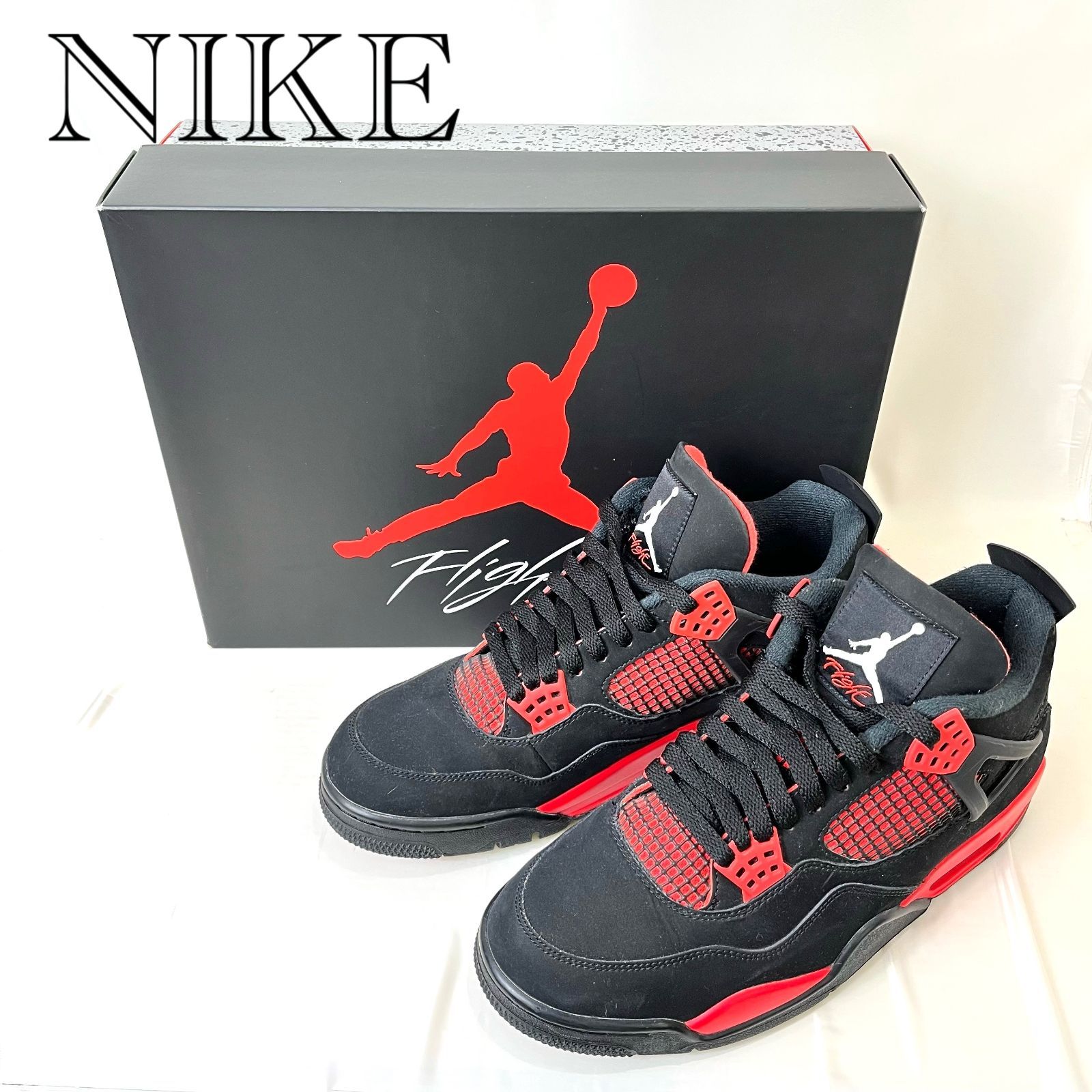 Nike Air Jordan4 Red Thunder ナイキ エアジョーダン4 スニーカー 