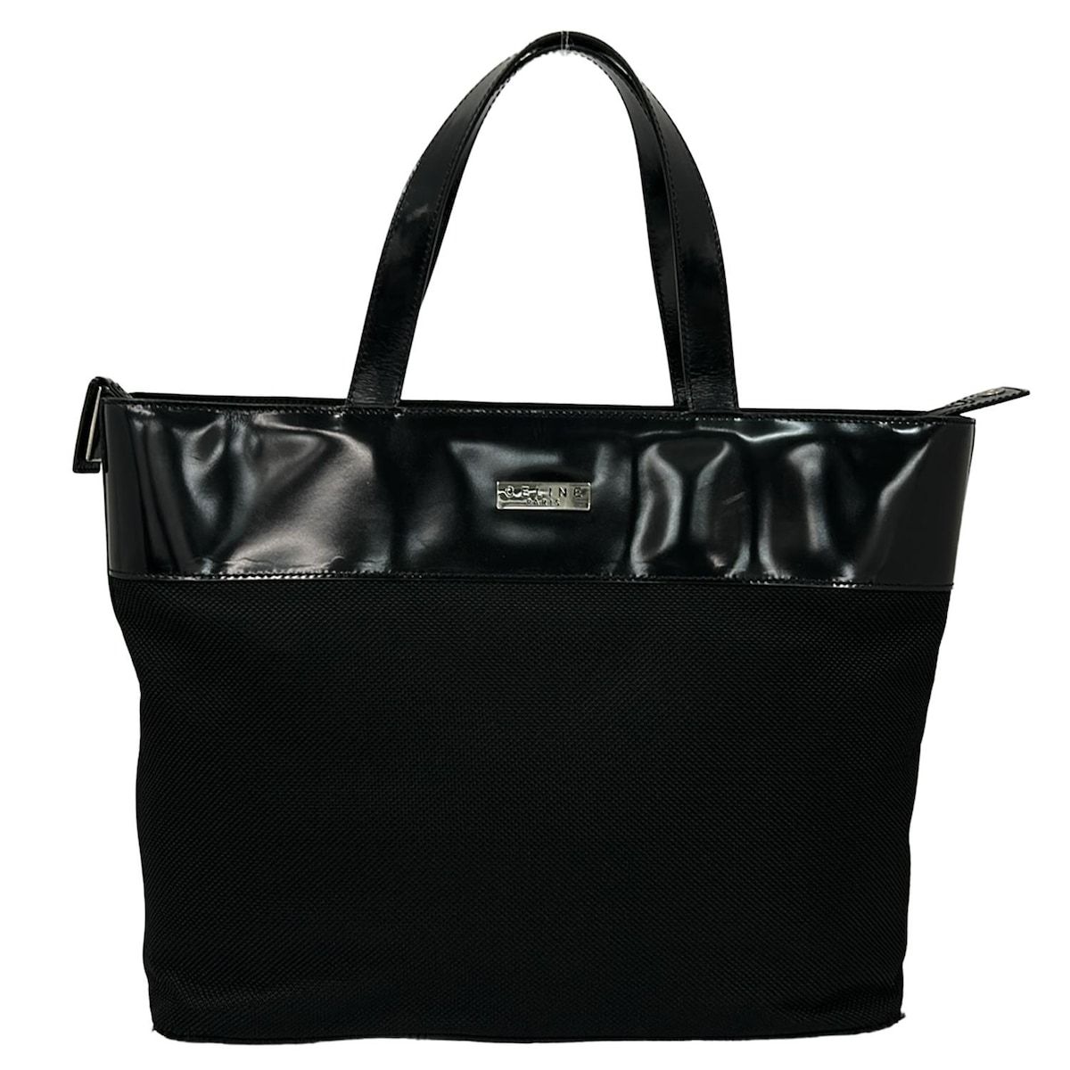 CELINE(セリーヌ) ハンドバッグ - 黒 レザー - メルカリ CELINE(セリーヌ) ハンドバッグ - 黒 レザー - メルカリ
