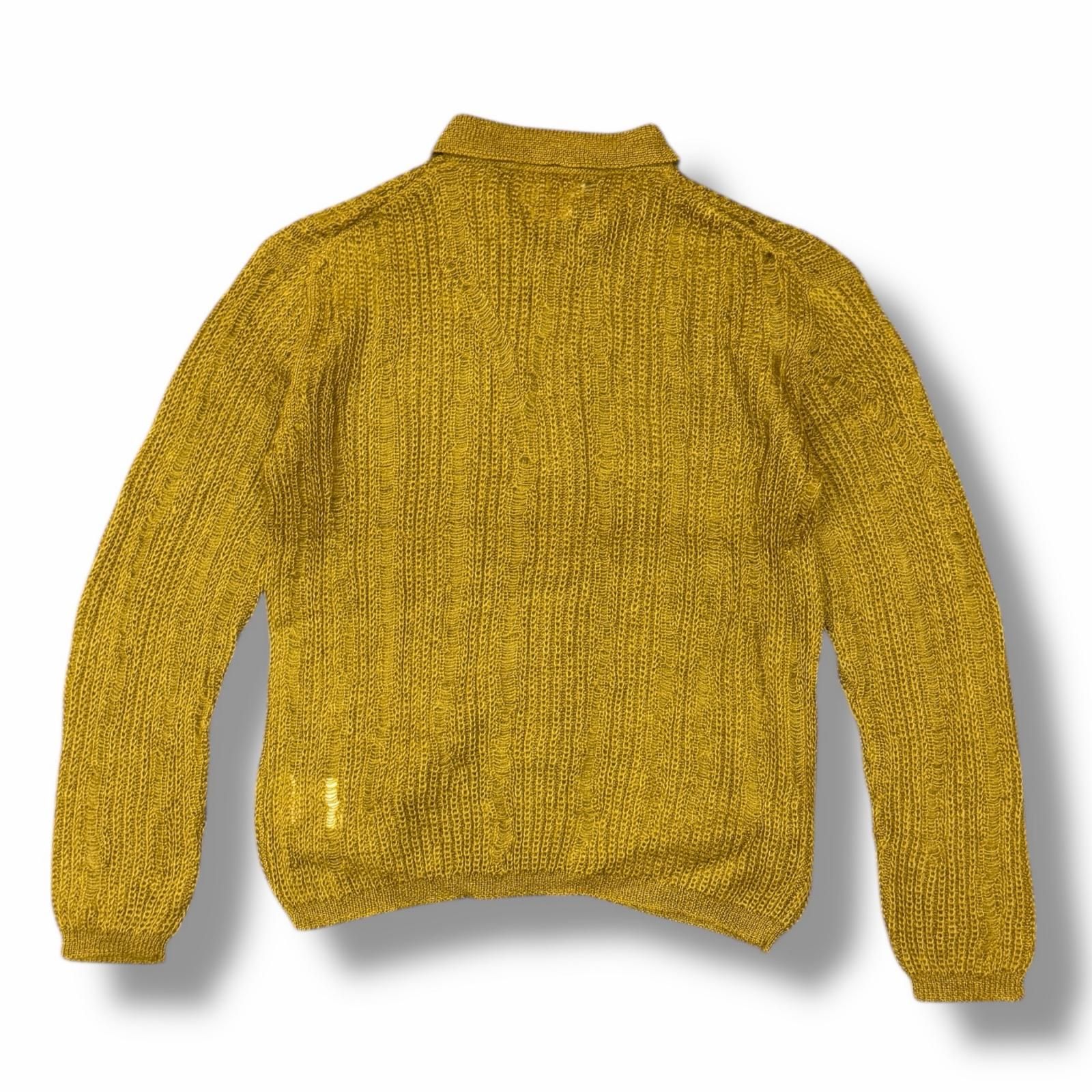 参考上代46200円 未使用 YOKE 25SS SILK MOHAIR BUTTONED CARDIGAN 
