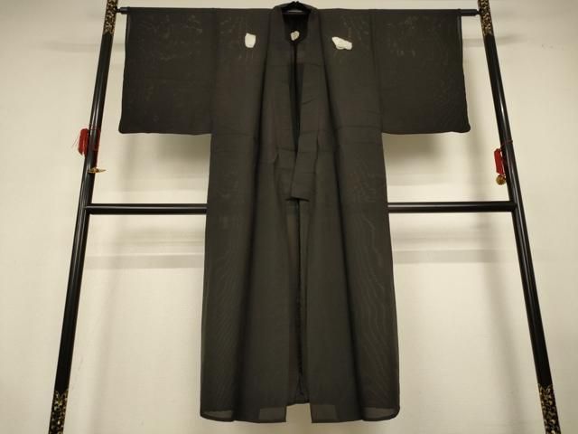 平和屋着物＊夏物　男性　黒紋付　絽　正絹　逸品　AABG9231jd 平和屋着物＊夏物 男性 黒紋付 絽 正絹 逸品 AABG9231jd - メルカリ