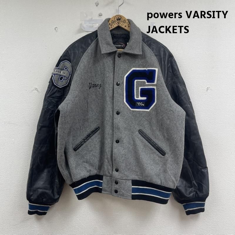 powers VARSITY JACKET スタジャン CR ネイビー