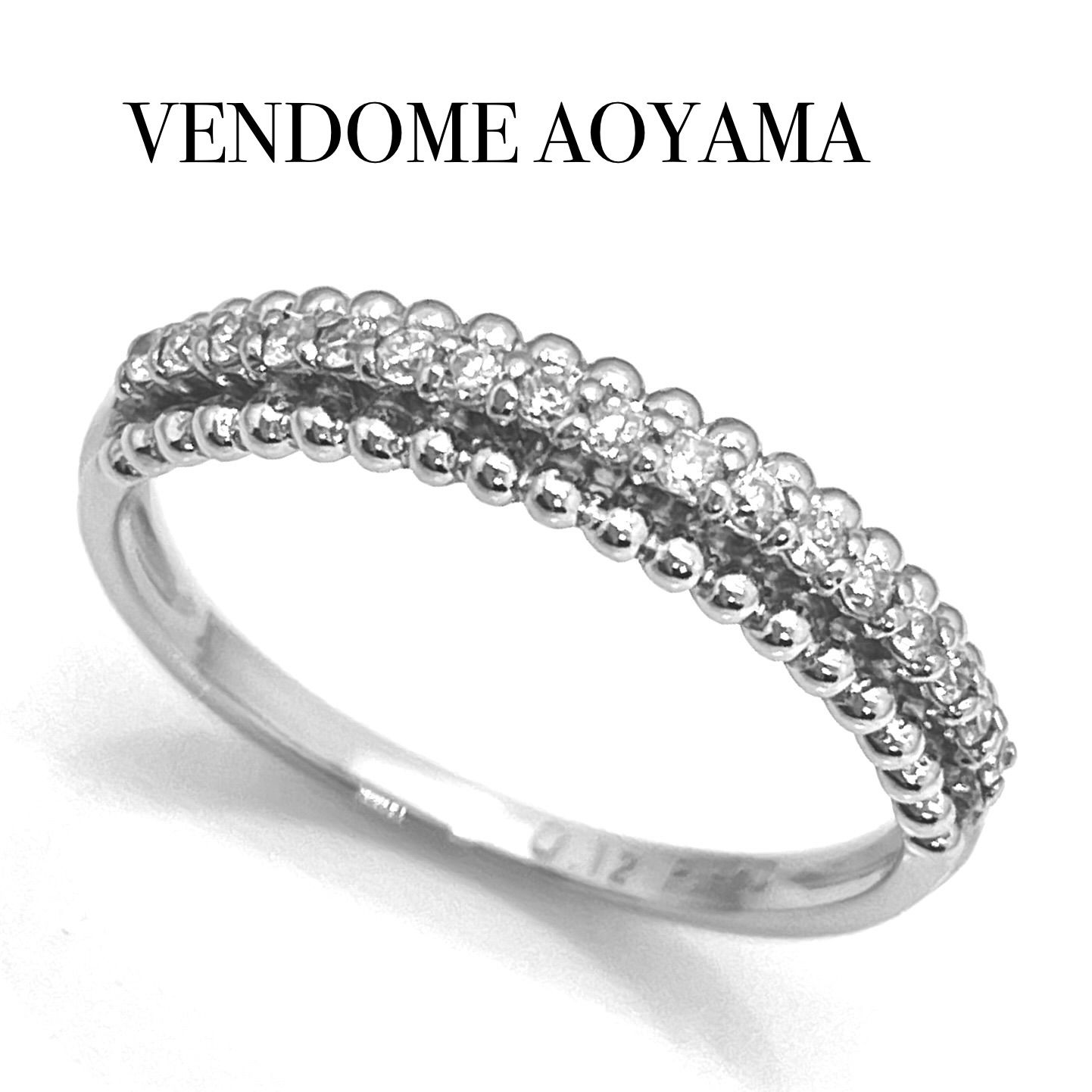 VENDOME AOYAMA / ヴァンドーム青山 ダイヤリング Pt950 0.12ct 10号 