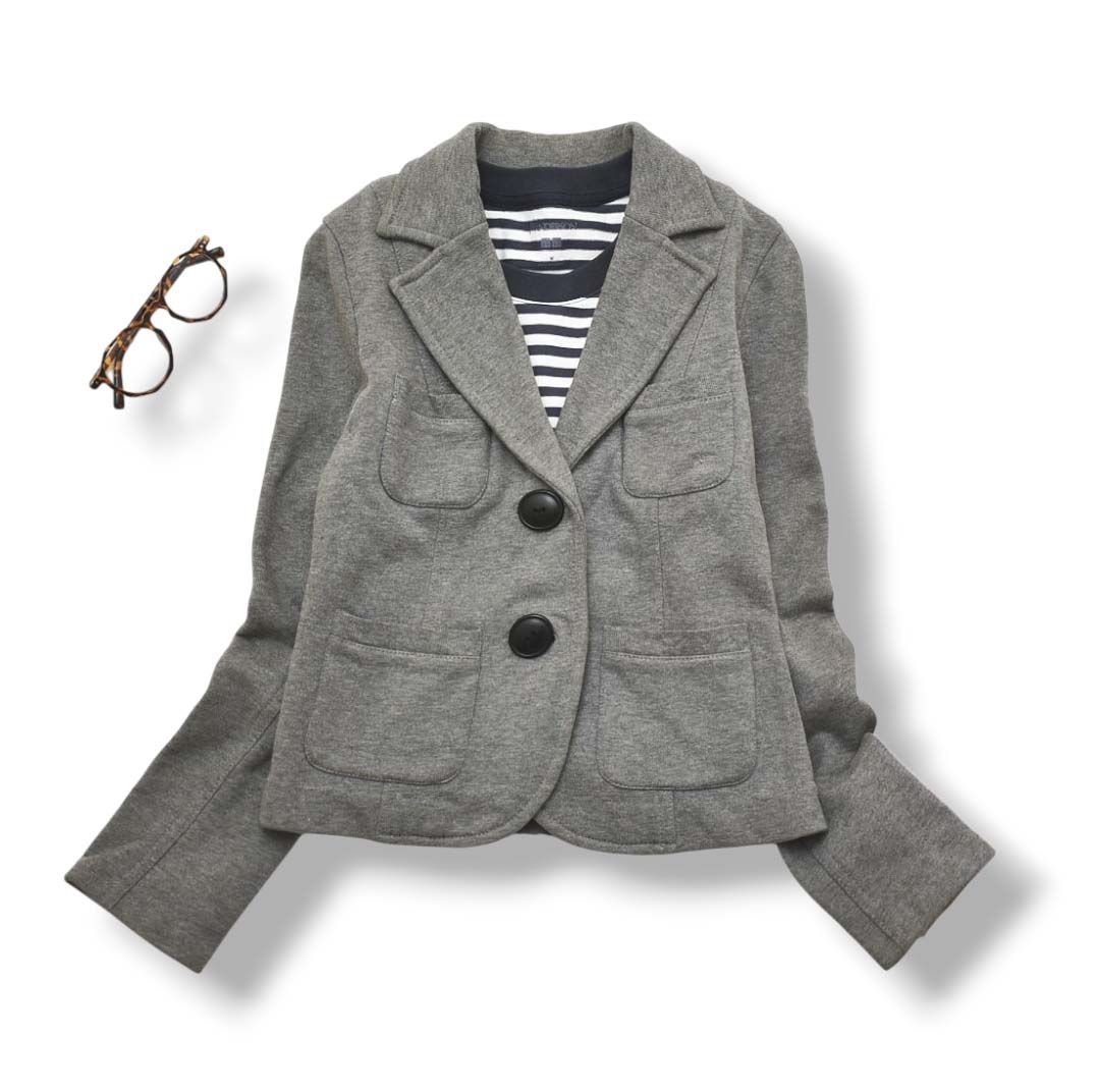 レディース BURBERRY BLUE LABELテーラードジャケット グレー 38
