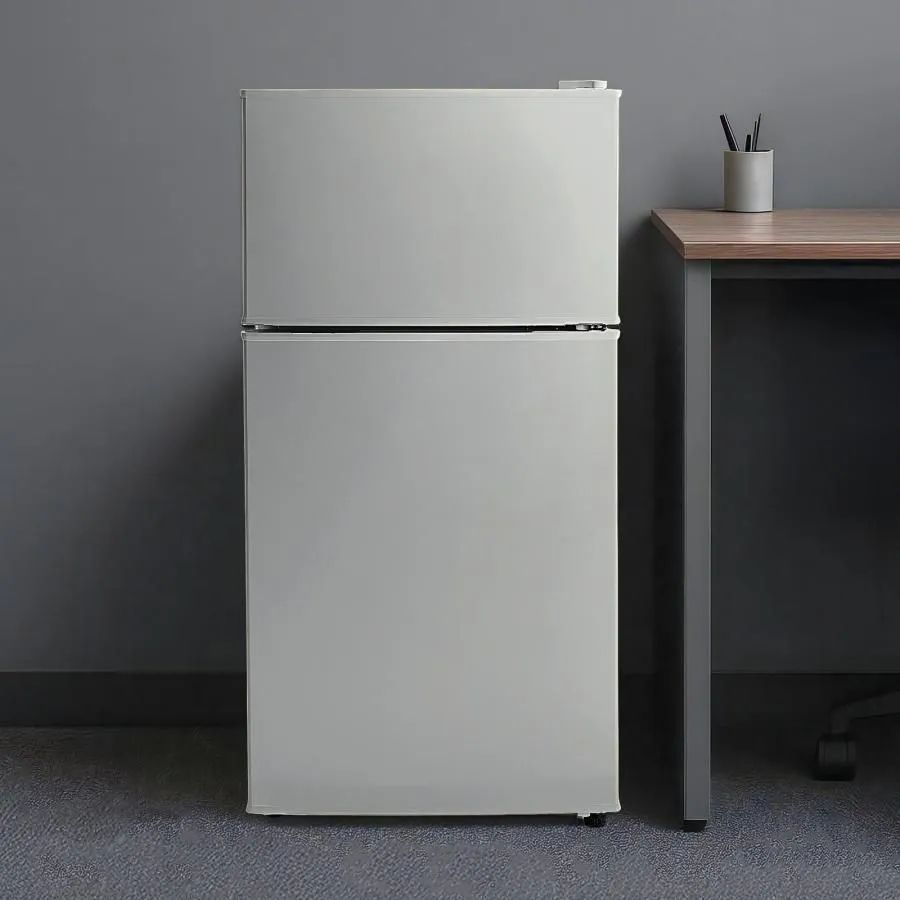 冷蔵庫 一人暮らしY2498冷凍冷蔵庫 家庭用 冷凍庫 業務用 60Lシルバー 2897 冷蔵庫 60L シルバー 1人暮らし 右開き 冷蔵室 38L 冷凍室 22L