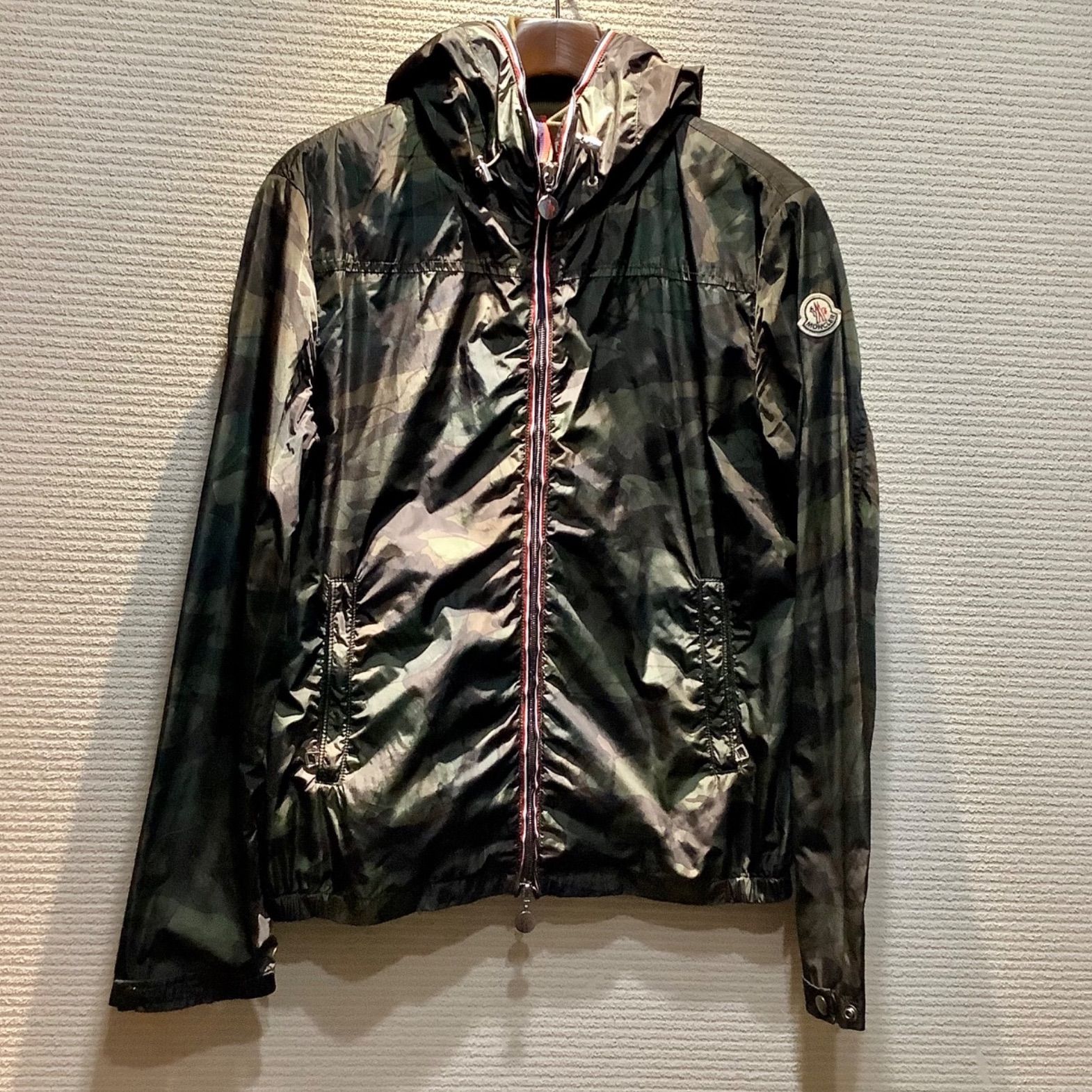 モンクレール MONCLER NATH カモフラージュ 迷彩 ナイロン ブルゾン 