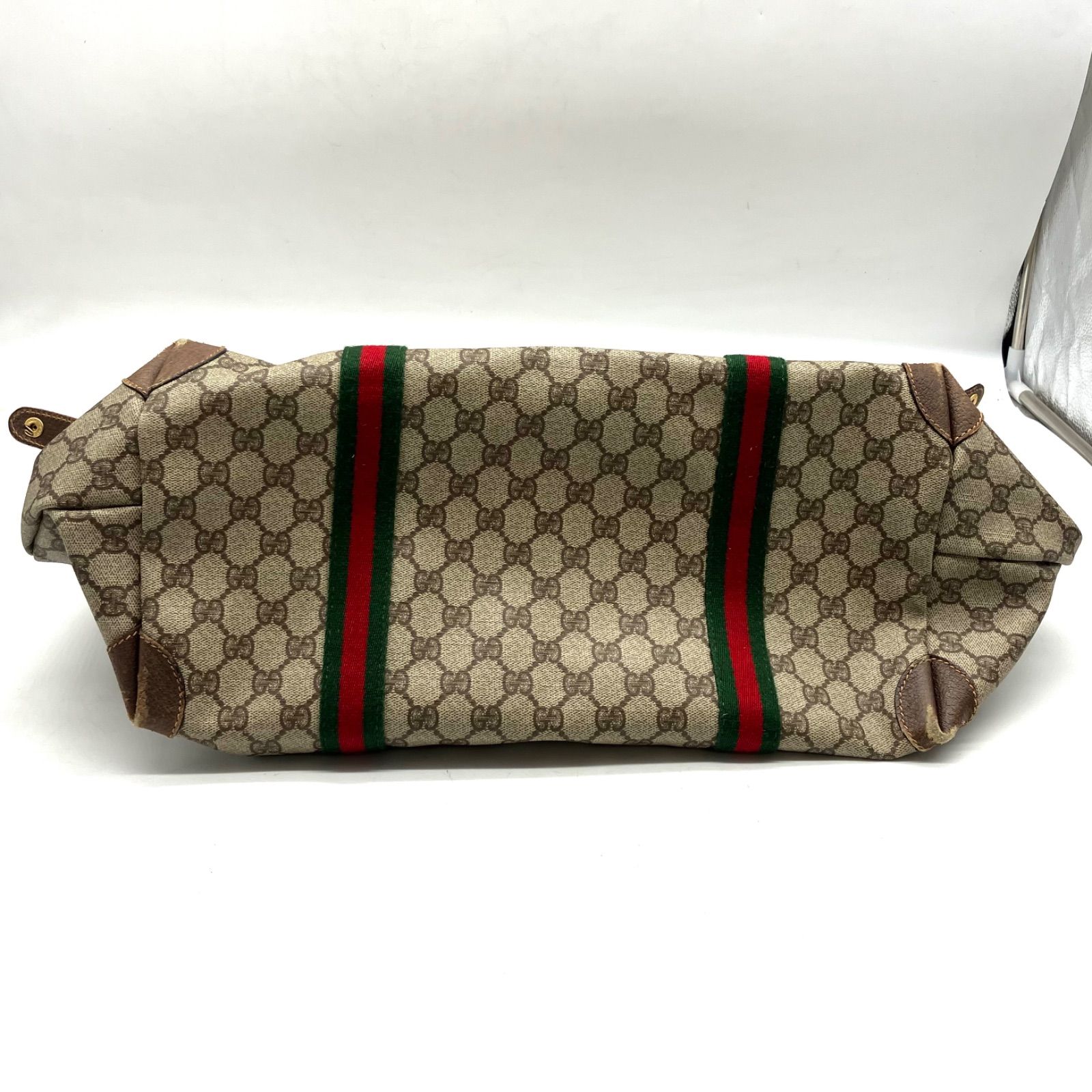 FA543【お買い得】GUCCI トートバッグ オールドグッチ シェリーライン