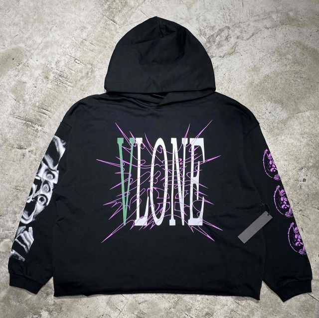 VLONE PALEDUSK COLLABORATION HOODIE BLACK Size-M ヴィーロン 