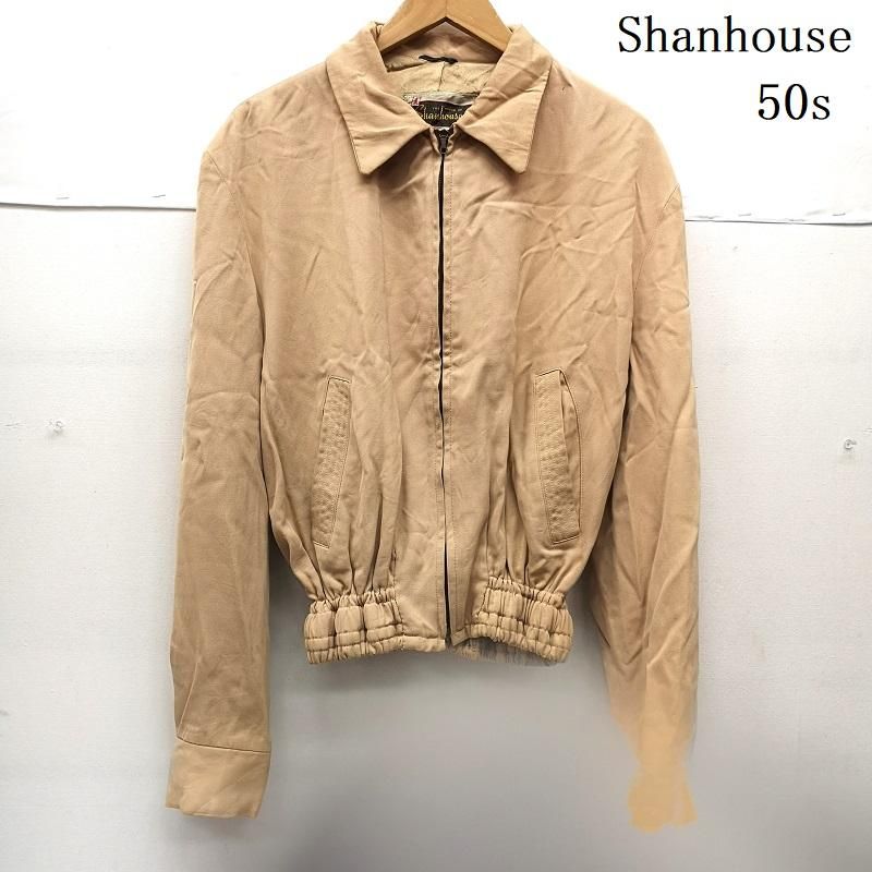 ヴィンテージ 50s Shanhouse ギャバジン レーヨン スポーツ ジャケット 