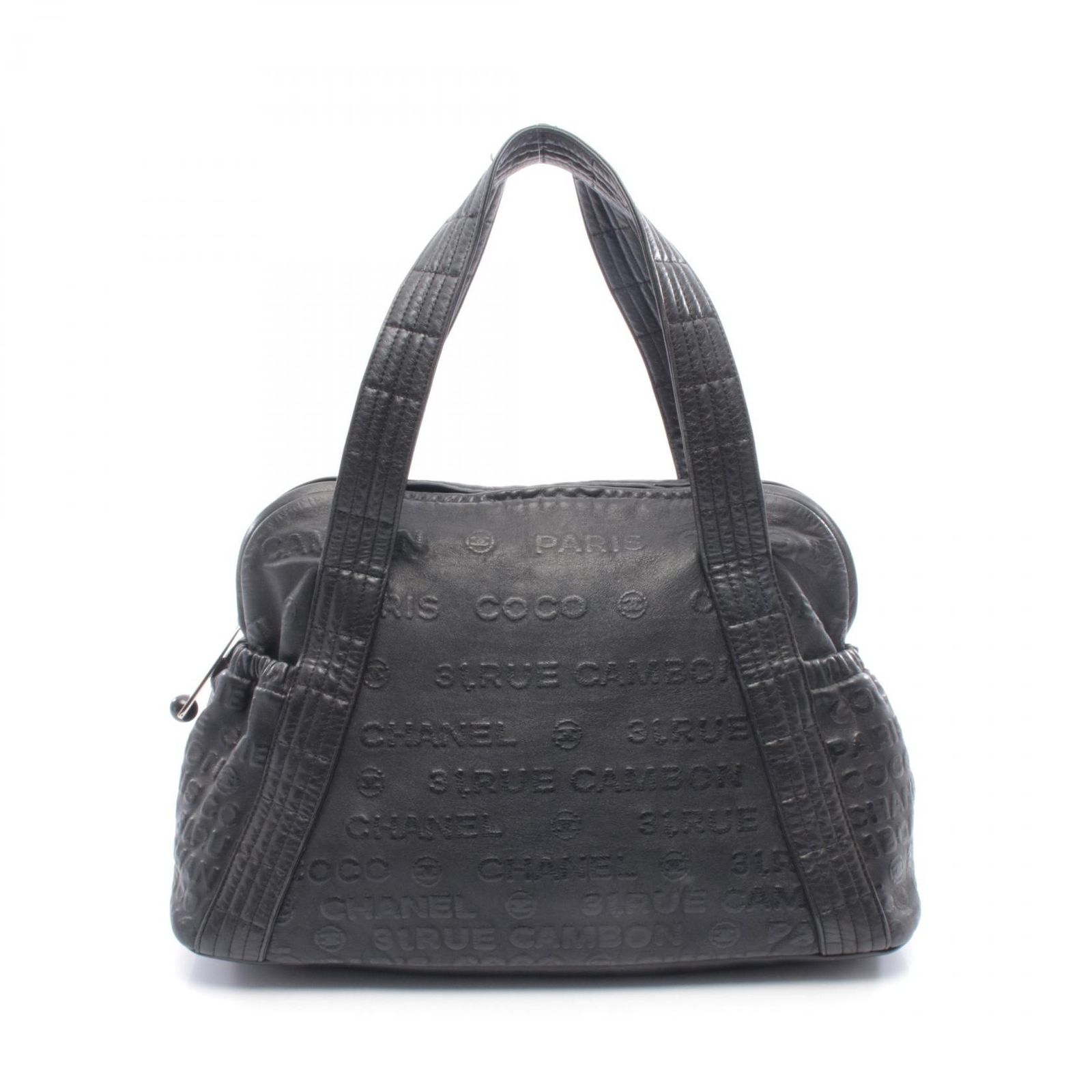 シャネル CHANEL ハンドバッグ アンリミテッド エンボスロゴ ブラック 