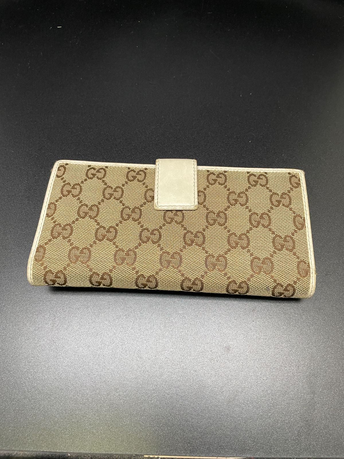 グッチ GGキャンバス 長財布 B26032133 - メルカリ