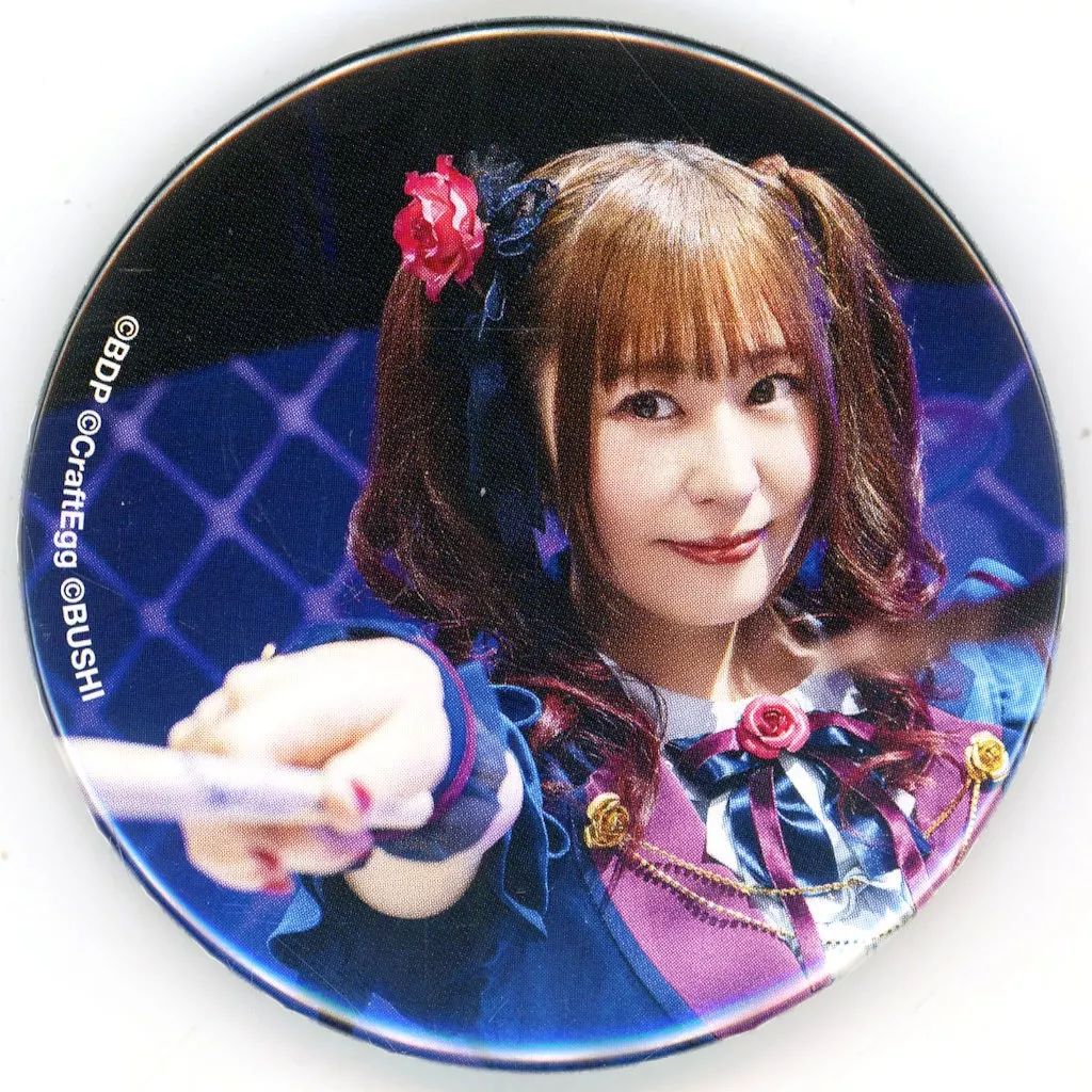 宇田川あこ 櫻川めぐ アーティスト缶バッジ ポピロゼ 中古】バッジ・ピンズ 櫻川めぐ(宇田川あこ)/A Roselia アーティスト