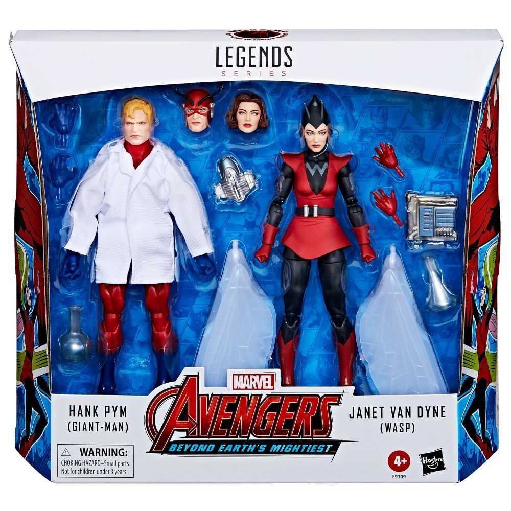 未使用の新品ハンク・ピム（ジャイアントマン）＆ジャネット・ヴァン・ダイン（ワスプ マーベル・レジェンズ アベンジャーズ ハンク・パイム（ジャイアント