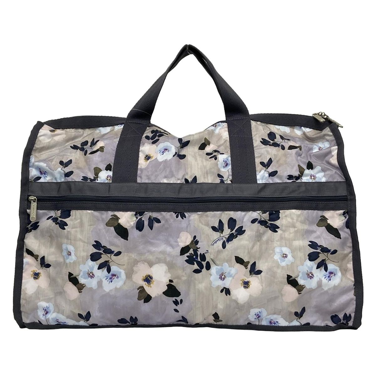 LeSportsac】レスポートサック フラワー ナイロン 黒/グレー 