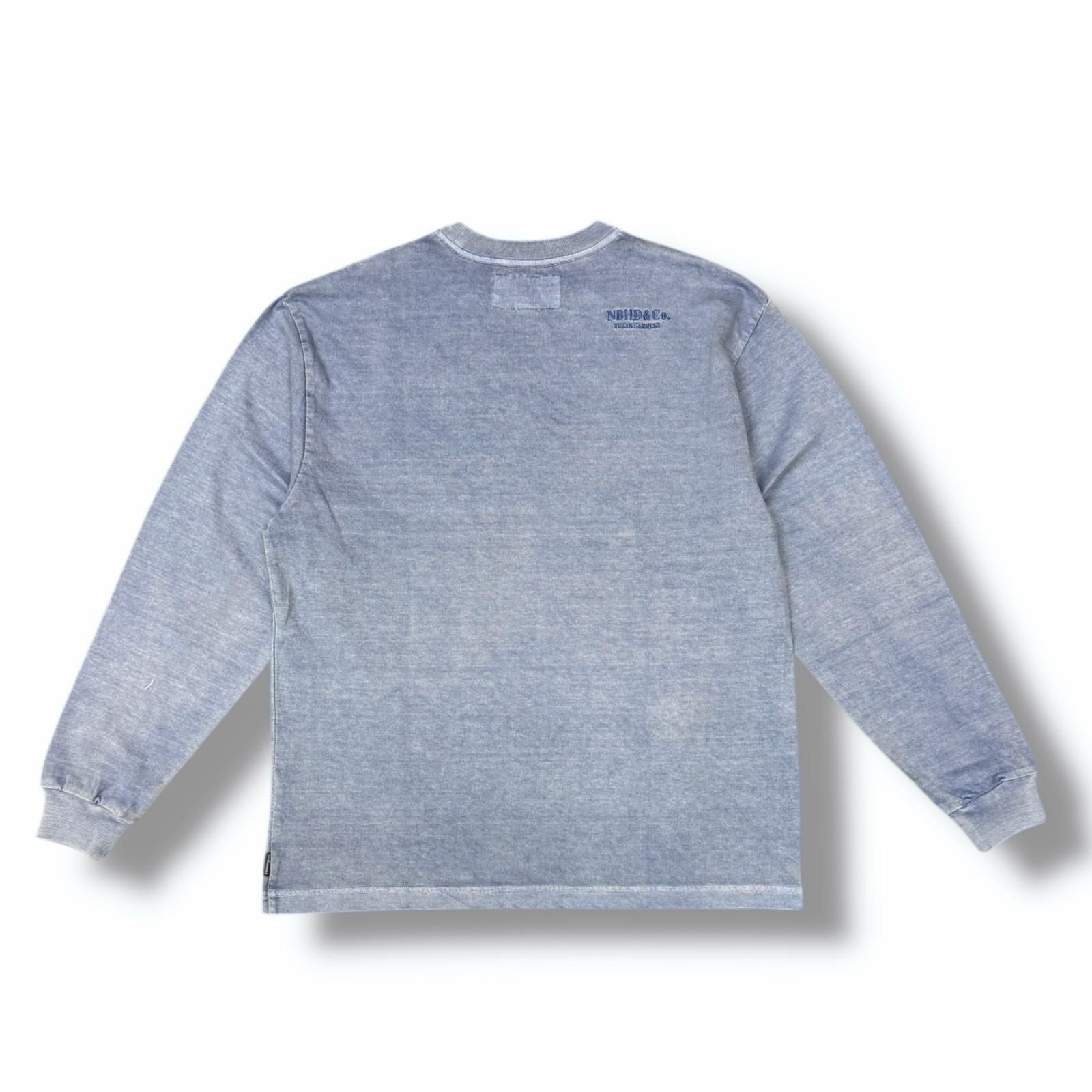 参考上代15400円 未使用 NEIGHBORHOOD 26SS PIGMENT DYED CREWNECK LS 
