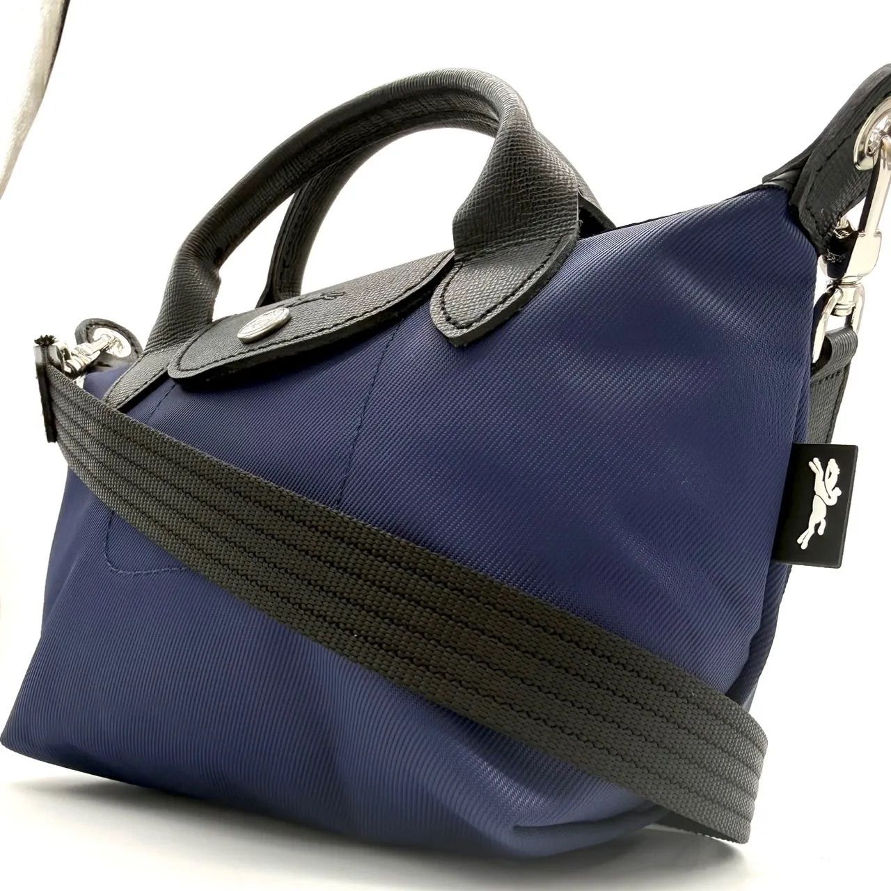 LONGCHAMP ネイビー XS 2WAY ショルダーバッグ ストラップ付き 新品未使用】ロンシャン ル プリアージュ エナジー XS 2WAY ショルダー