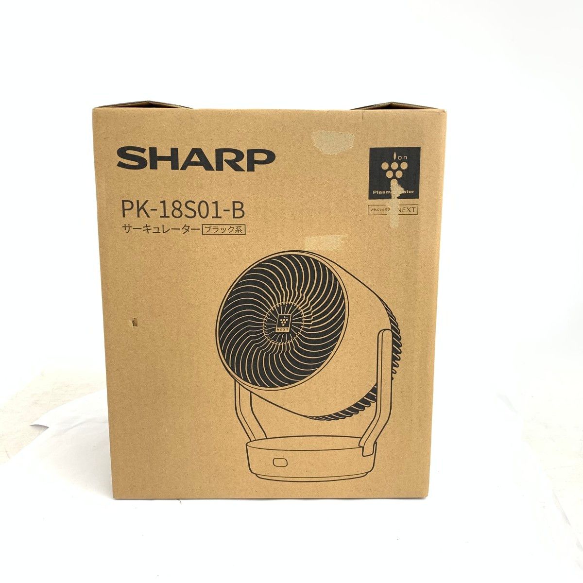 SHARP シャープ サーキュレーター PK-18S01-B/2024年製 ブラック ユニ