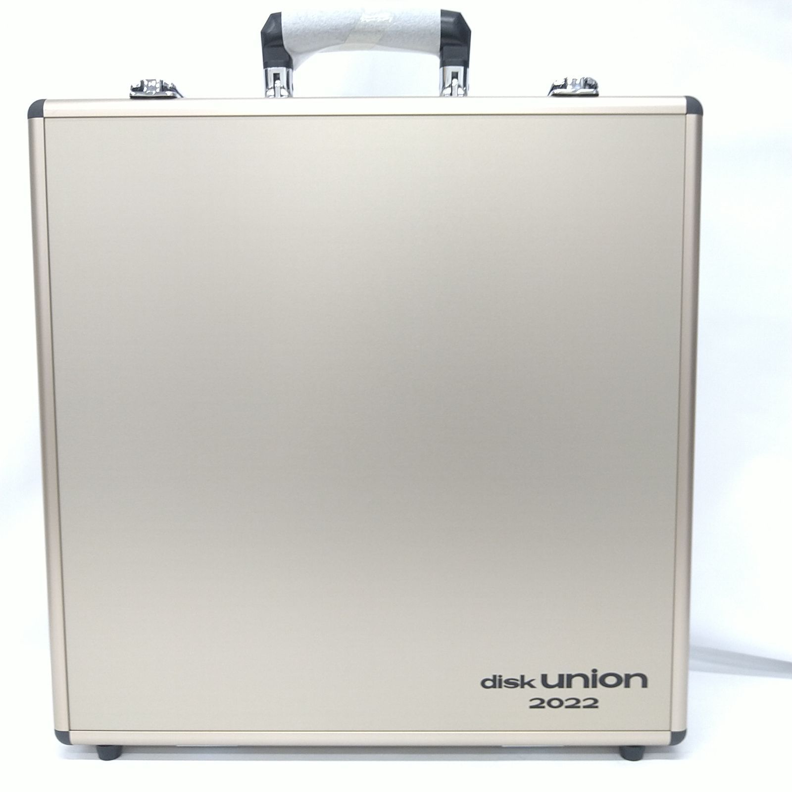 【中古／未使用品／非売品】希少品 diskunion ディスクユニオン アルミ LPアタッシュケース (チタンカラー) レコードケース