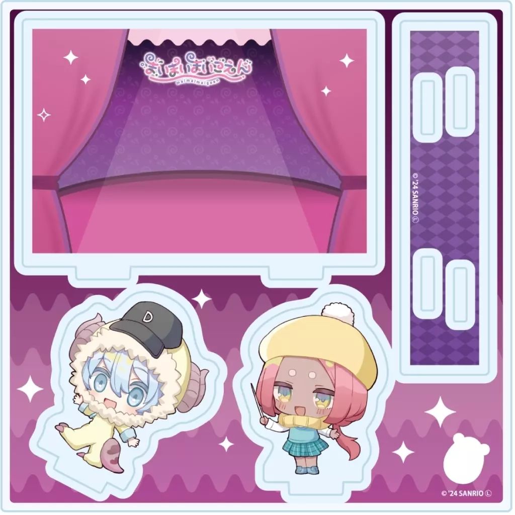 [Used] Acrylic Stand/Acrylic Panel 50. Diamond & Aki (mini character illustration) acrylic stand plate “Maimai Imai Goen”