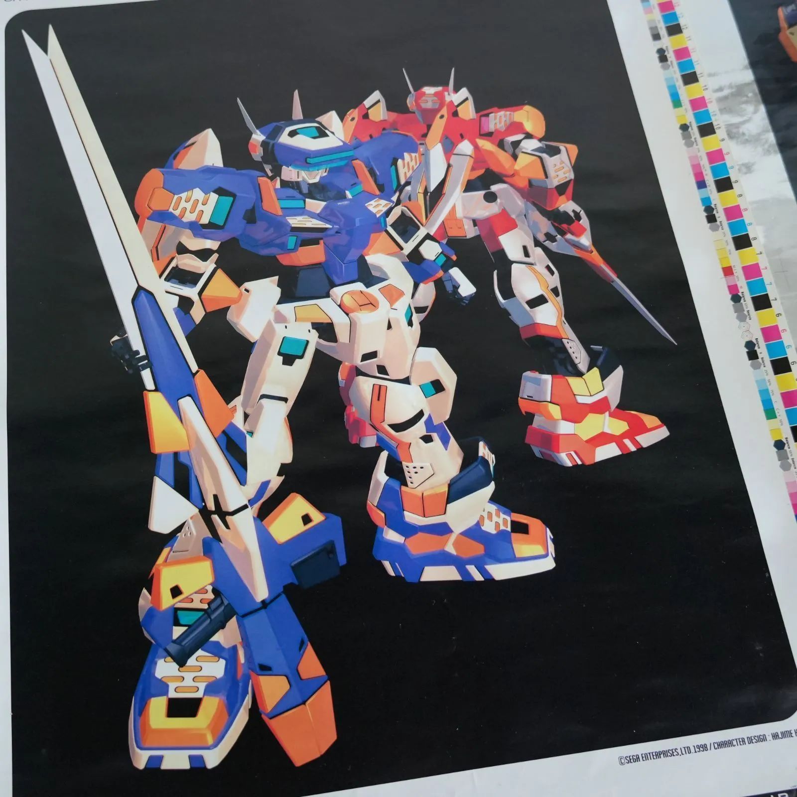 IM] 当時物 セガ 電脳戦機バーチャロン オラトリオタングラム ポスター