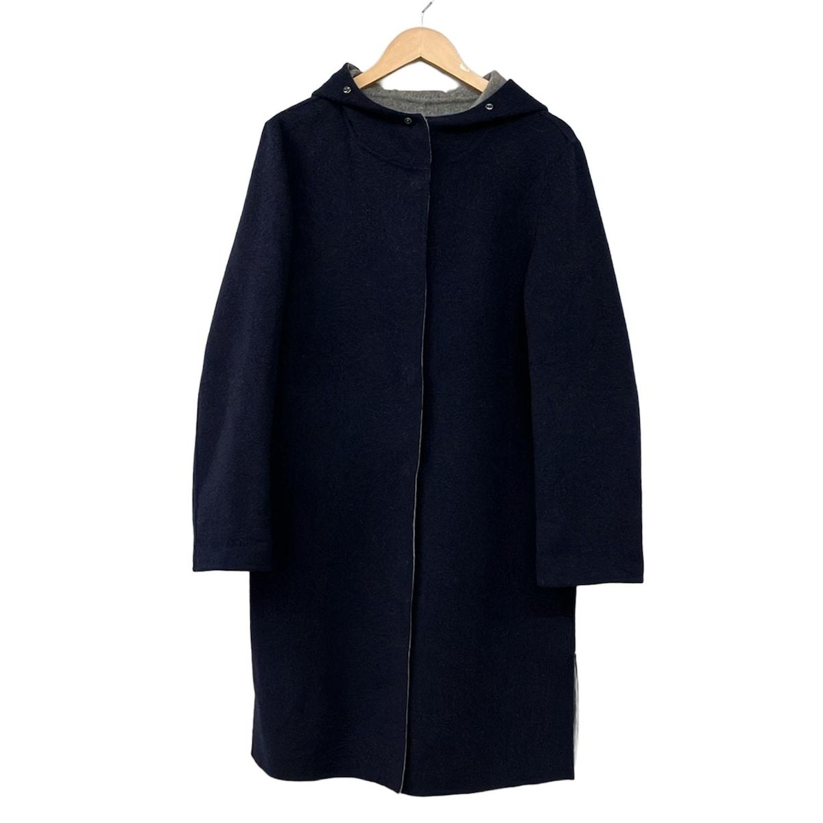 バーニーズ BARNEYSNEWYORK コート ネイビー メンズ 冬物/ロング丈 