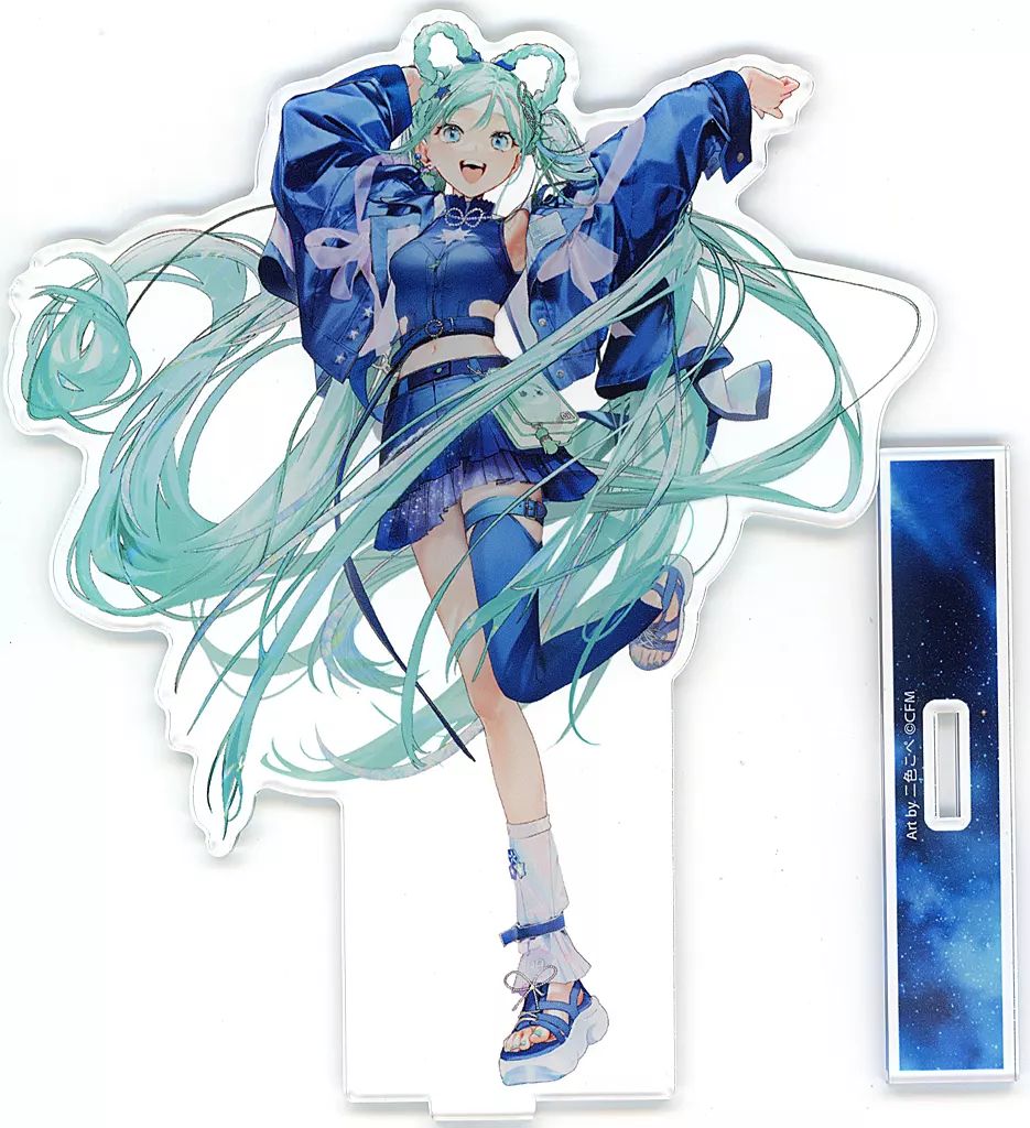 中古】アクリルスタンド・アクリルパネル 初音ミク Art by 二色こぺ