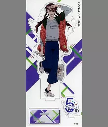 (5)　エヴァ　アクリルスタンド　真希波・マリ・イラストリアス エヴァンゲリオン描きおろし真希波・マリ・イラストリアスアクリル