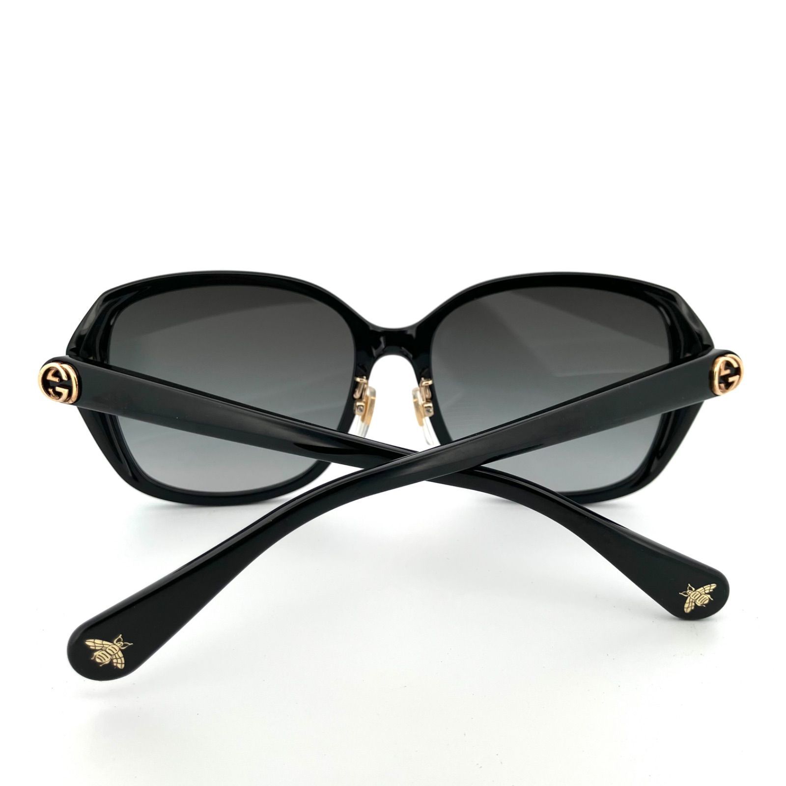 【鑑定済み】正規品 GUCCI グッチ サングラス インターロッキングG ブラック GG0371SK 001 グラデーション レディース GUCCI - 【鑑定済み】正規品 GUCCI グッチ サングラス インター