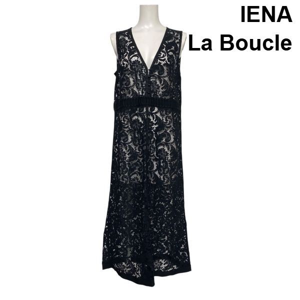 ◇ イエナラブークル IENA クロシェレースワンピース ドレス ロング丈 