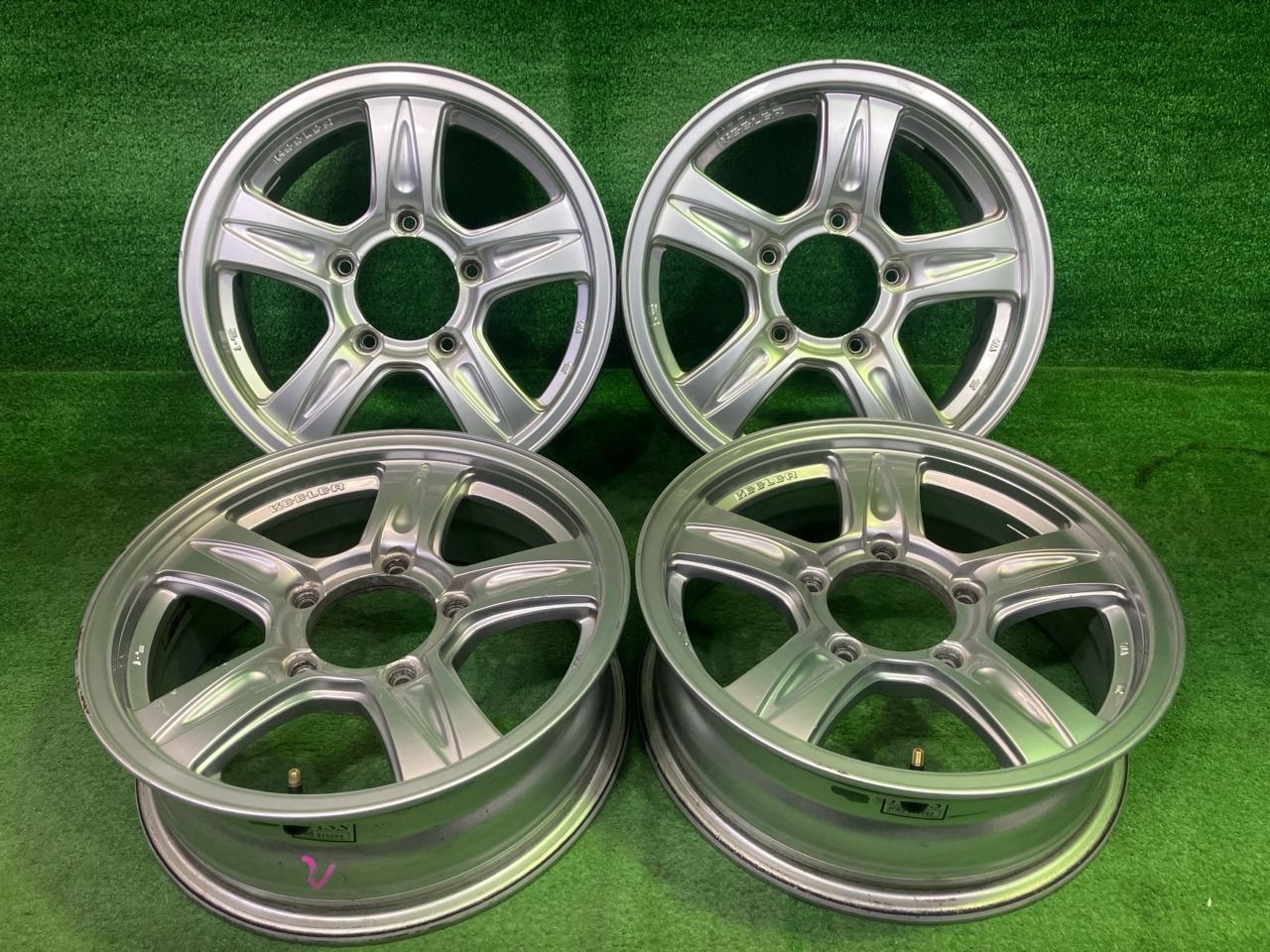 キーラー ｼﾞﾑﾆｰ ホイール アルミ シルバー 16インチ 5.5J 5穴 4本 