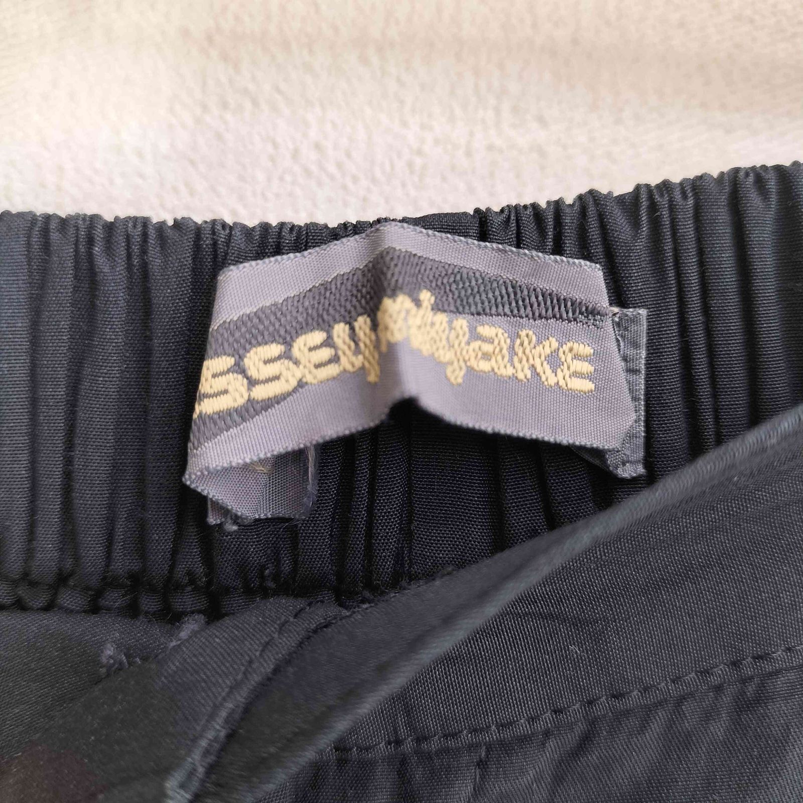 イッセイミヤケ ISSEY MIYAKE 80S 筆タグ コットンレーヨン タック