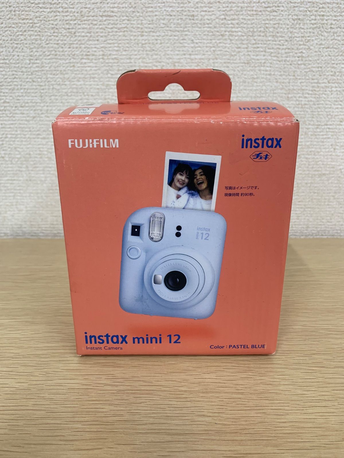 ●3 【通電動作未確認】富士フィルム チェキ インスタントカメラ instaxmini12 パステルブルー【箱　ケース　取り扱い説明書付】【カメラ】【2】