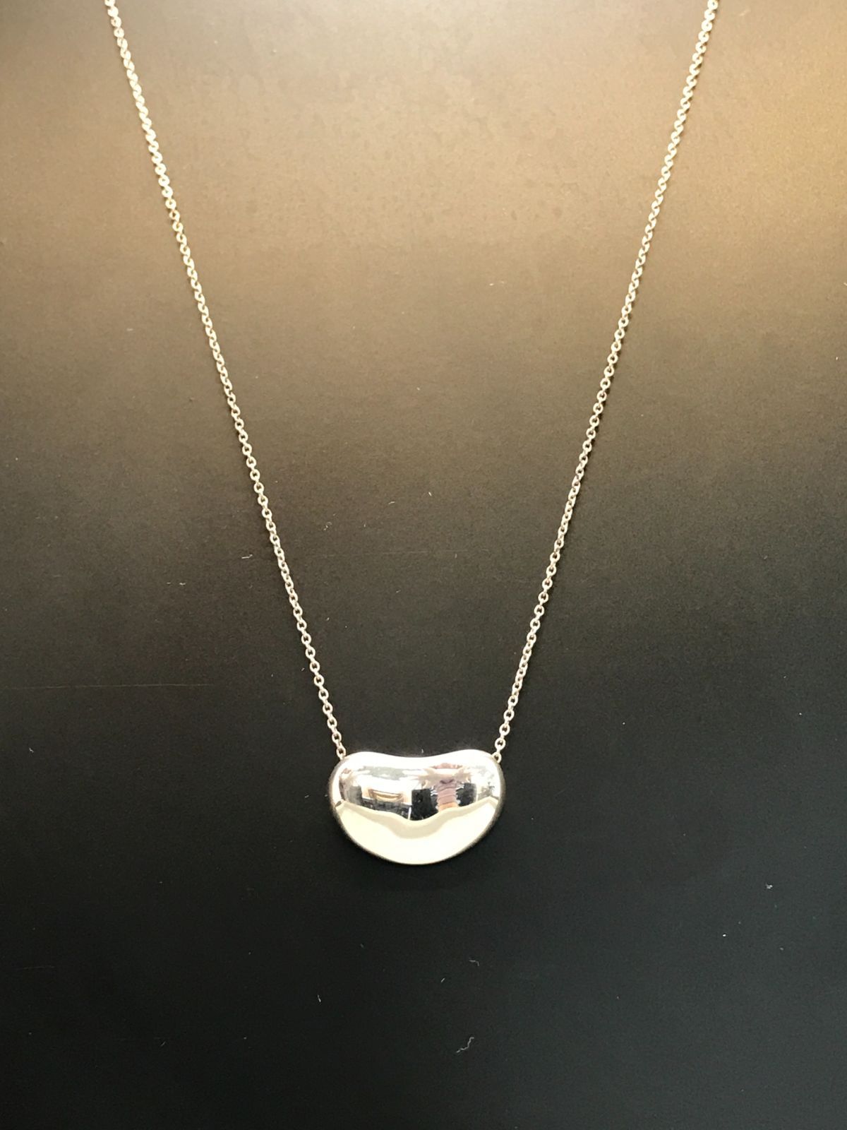 美品 TIFFANY ティファニー ネックレス エルサペレッティ ビーン