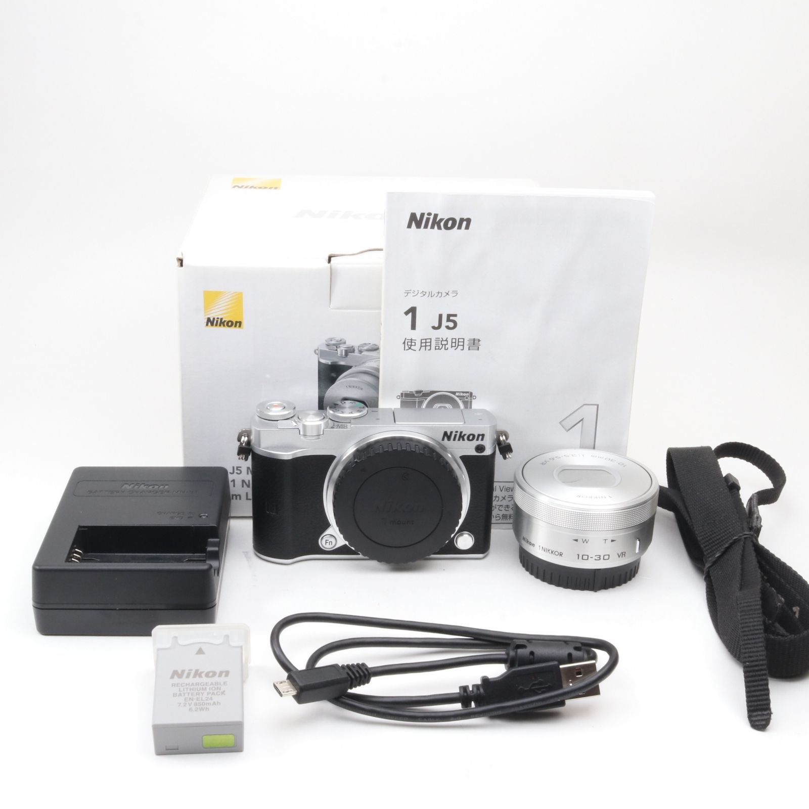 Nikon Nikon1 J5 レンズキット シルバー ミラーレスカメラ 〔NIKON 