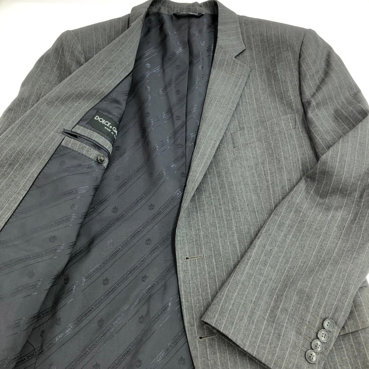 DOLCE&GABBANA ドルチェ&ガッバーナ 3Bストライプスーツ サイズ:52