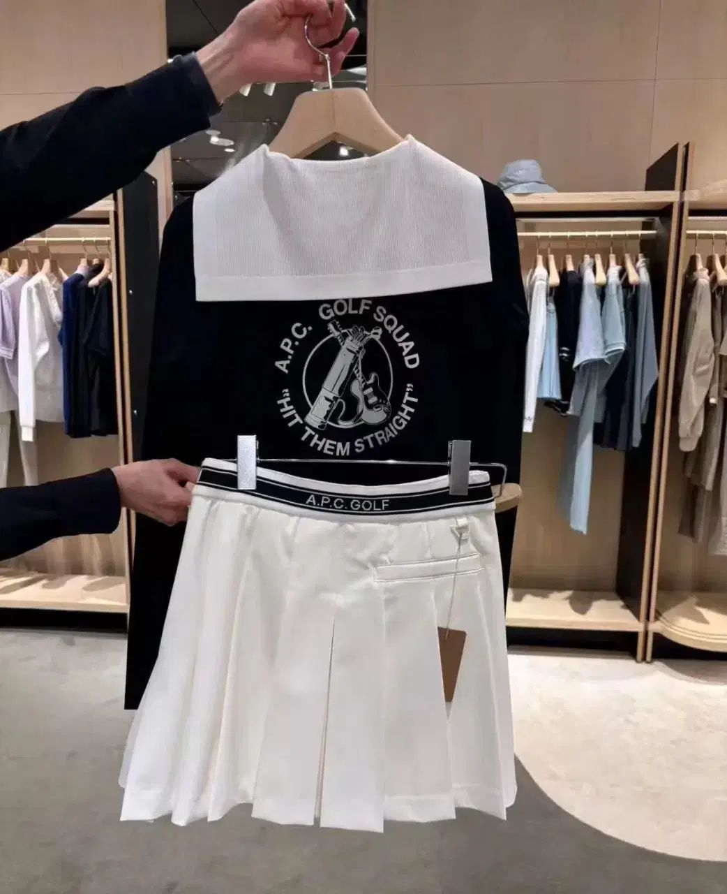 レディースゴルフウェア A.P.C. アー・ペー・セー ニット 長袖 レディースゴルフウェア A.P.C. アー・ペー・セー ニット 長袖