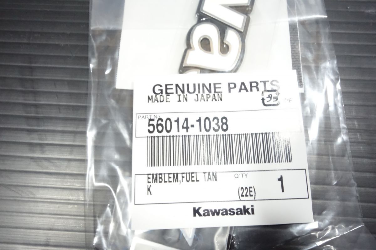 タンク エンブレム 56014-1038 カワサキ 純正 Z1000MK2 Z750FX1 新品