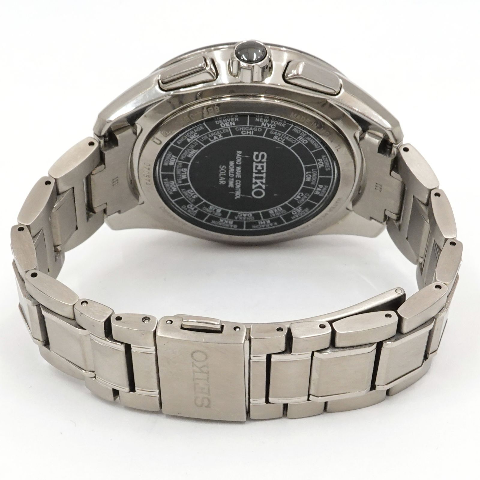 SEIKO セイコー ブライツ ワールドタイム ソーラー電波時計 8B54-0BF0 