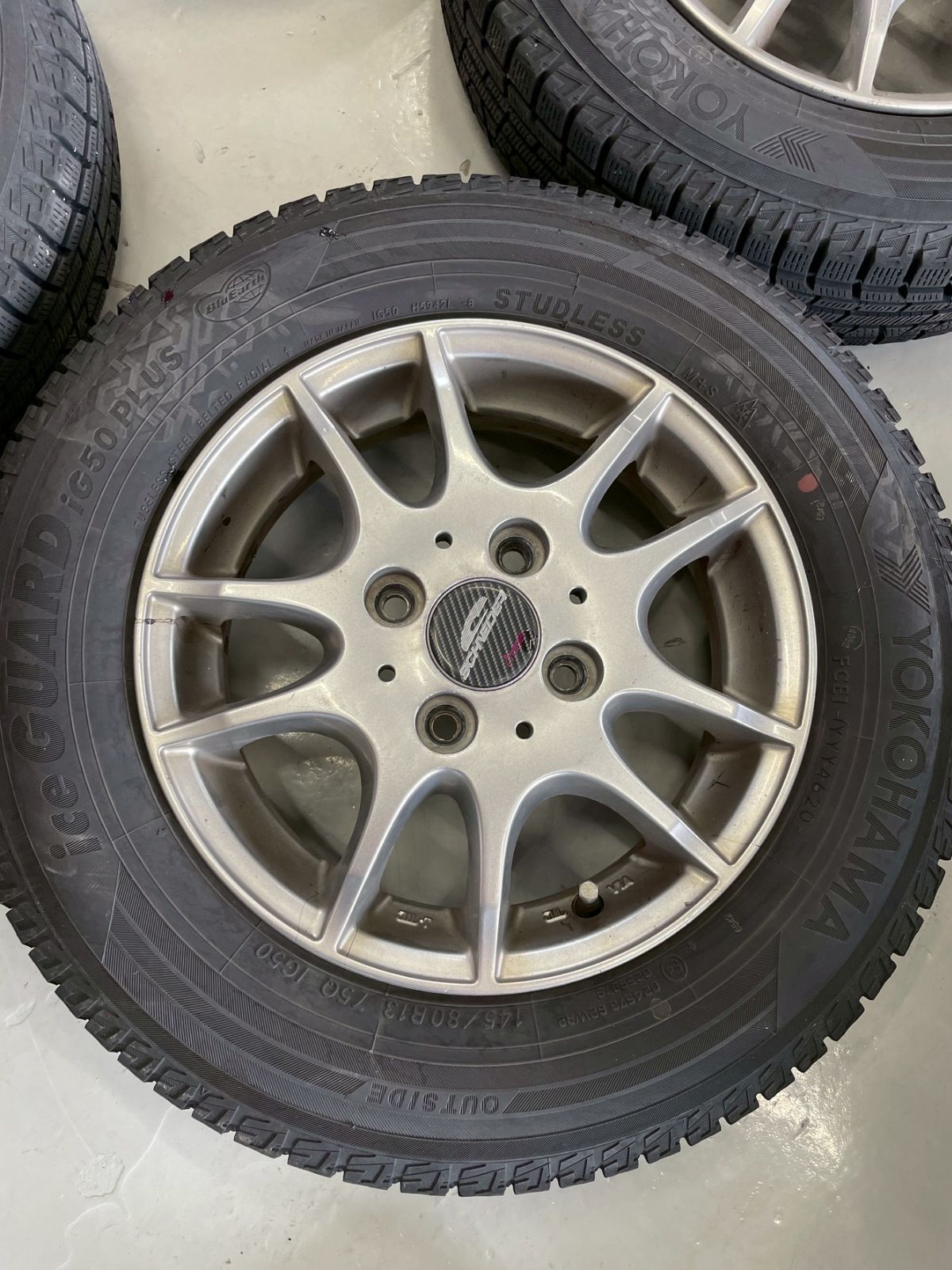 SCHNEDER アルミホイール 13インチ/YOKOHAMAスタッドレスタイヤ（145 
