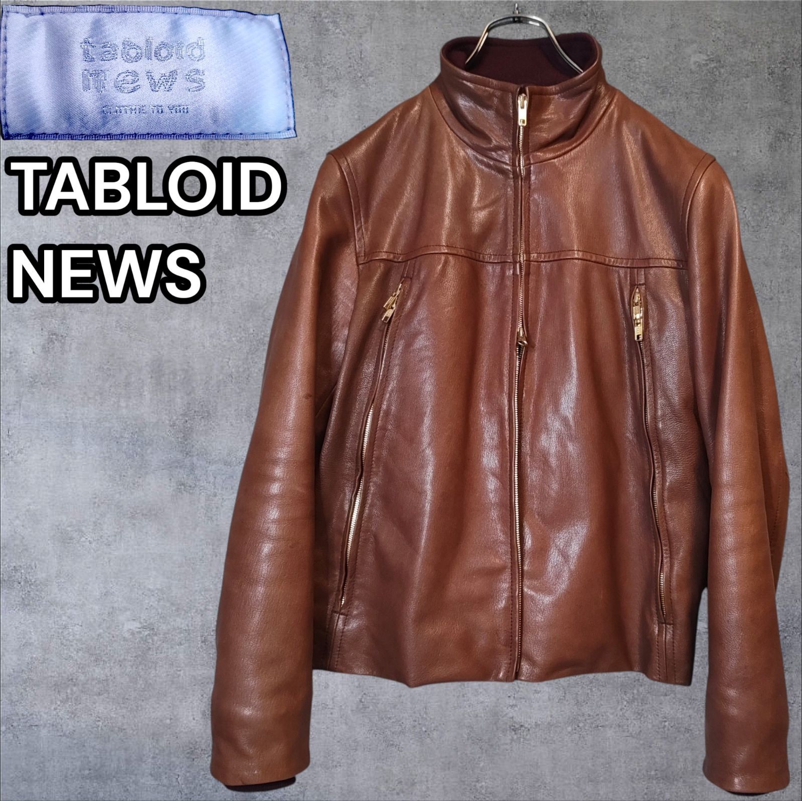 TABLOID NEWS 00s 8-Shape Double Zip Goat Leather Single Riders 