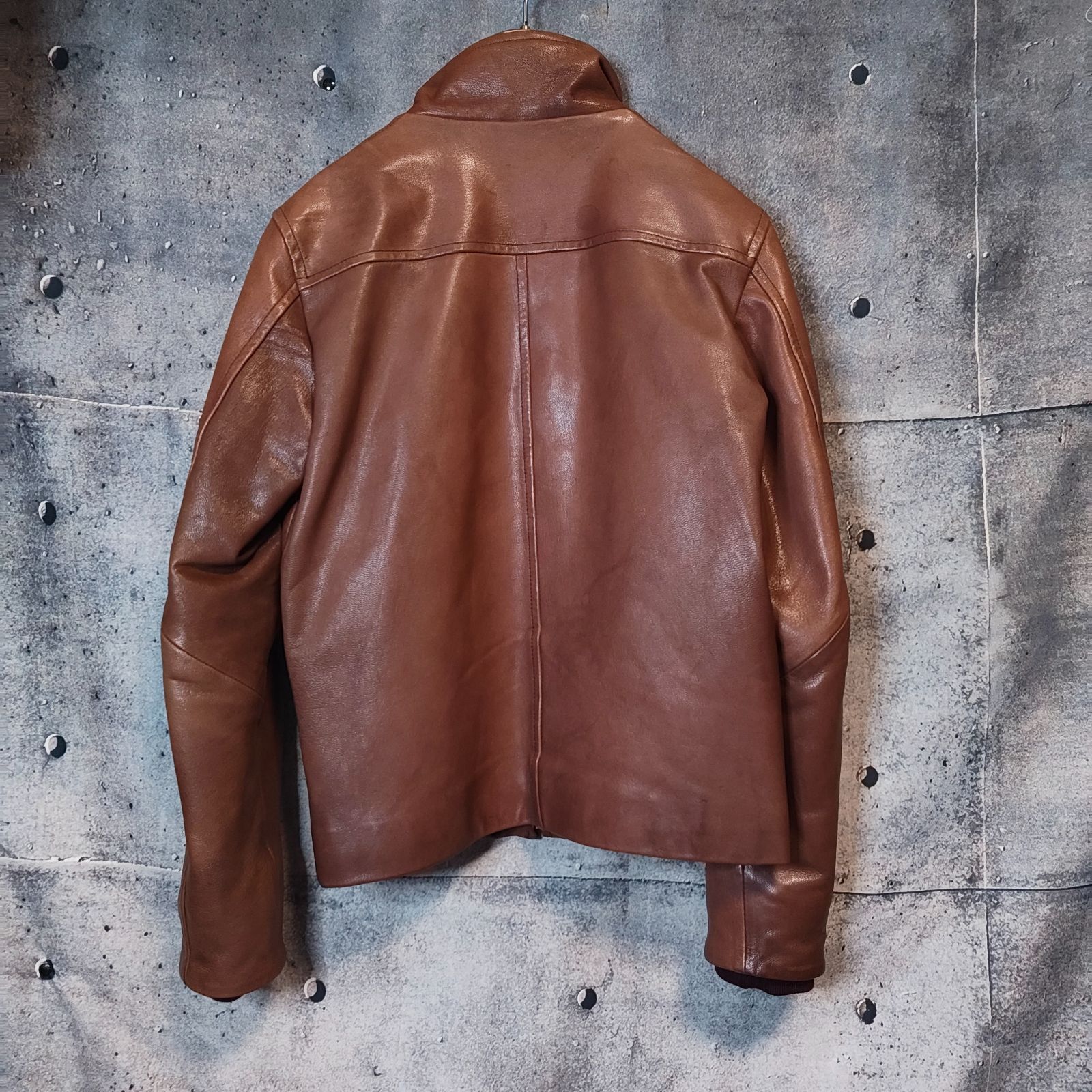 TABLOID NEWS 00s 8-Shape Double Zip Goat Leather Single Riders 
