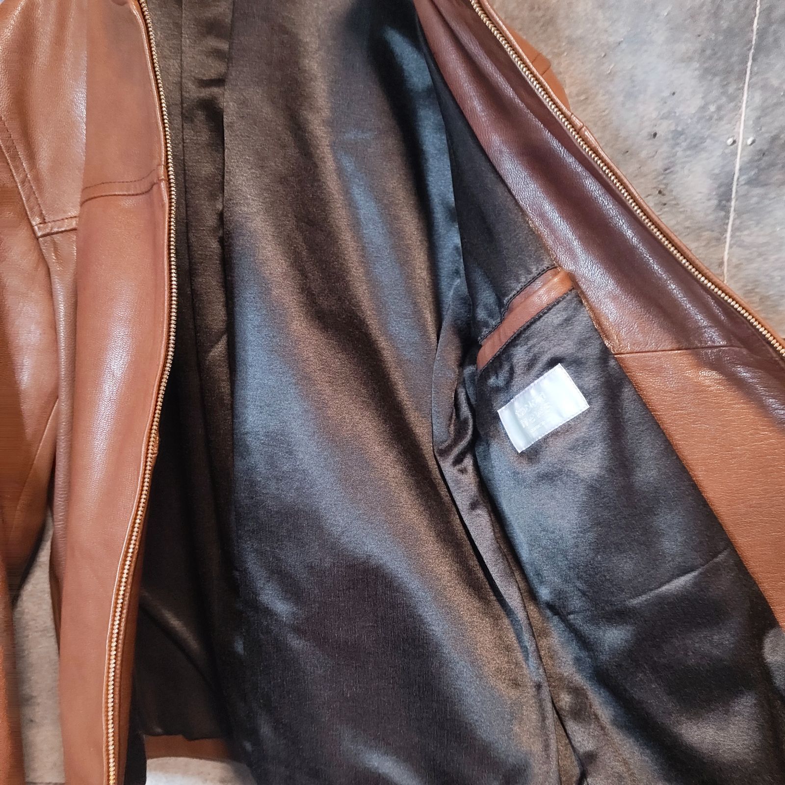 TABLOID NEWS 00s 8-Shape Double Zip Goat Leather Single Riders 