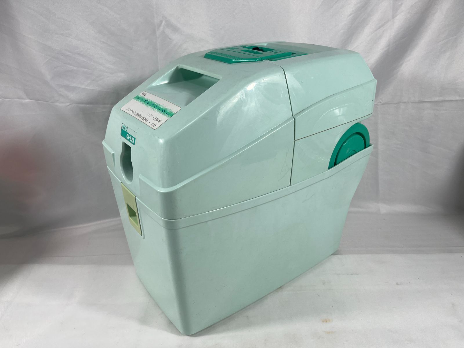 NEC エヌイーシー　シンプルクリーナー　電気掃除機　パワー 150W　CL-525　524100　収納ケース付き　1986年製　掃除機　掃除　クリーナー　キャニスター　レトロ家電　家電　昭和レトロ　昭和　レトロ
