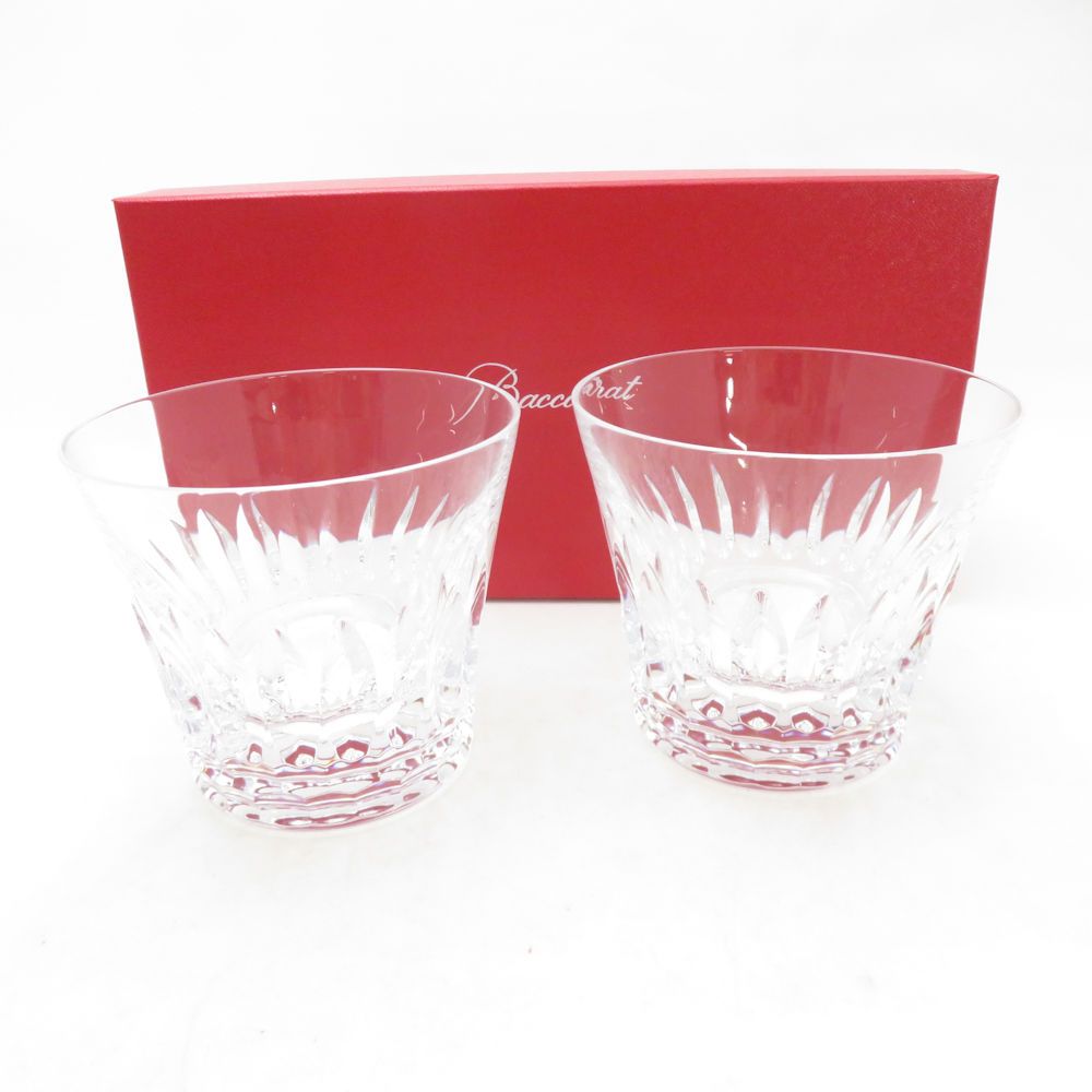 未使用 Baccarat バカラ ティアラ タンブラー 2点 ペア ロックグラス 