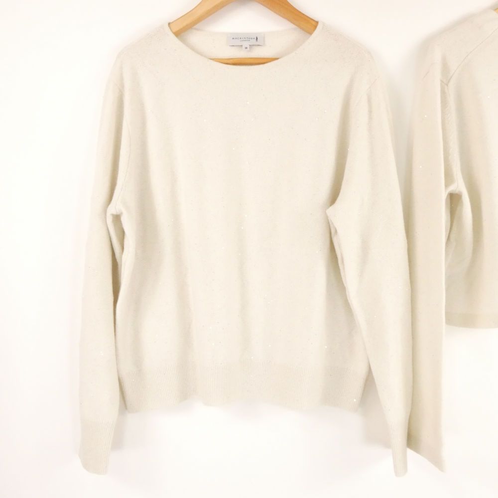 美品 MACKINTOSH マッキントッシュ トゥインクルニットカーディガン 