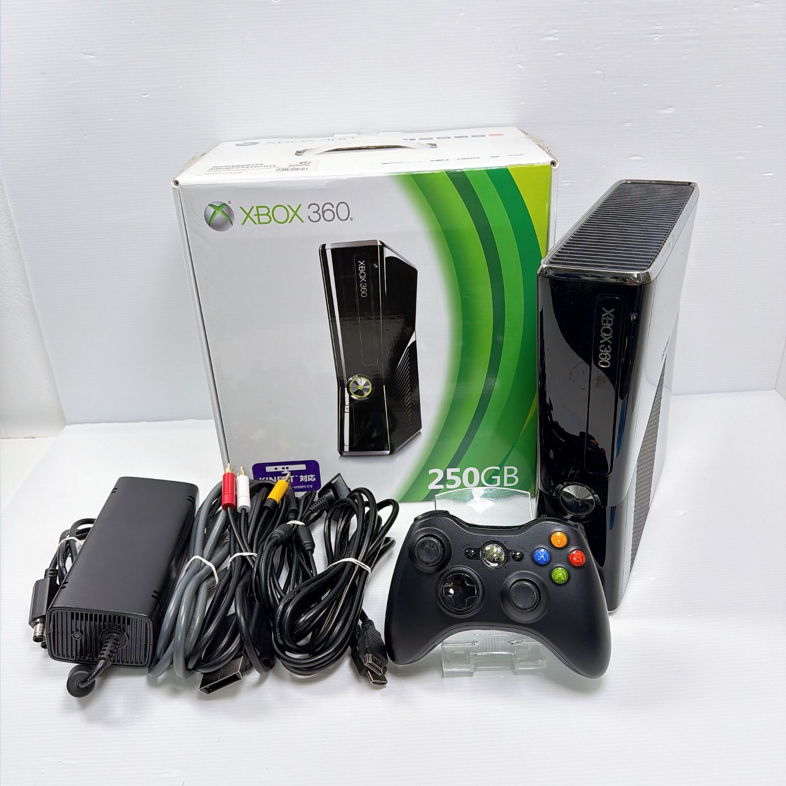 美品 XBOX360 リキッドブラック 250GB 遊べるセット Xbox 動作確認済み 