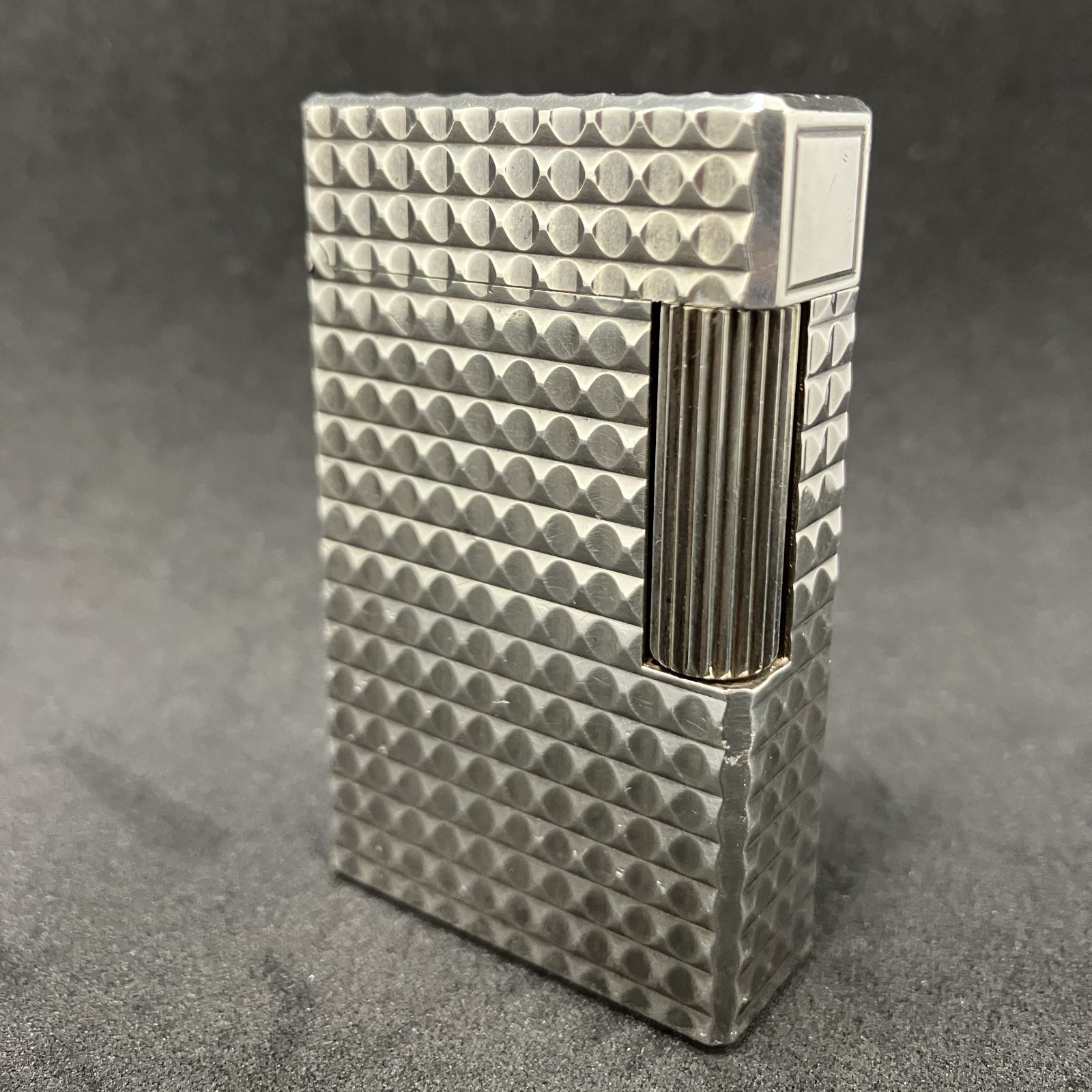 火花あり S.T.DUPONT デュポン ガスライター ライン1 ラージ シルバー 